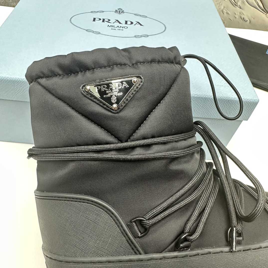 Prada Nylon Gabardine Après-ski Boots - DesignerGu