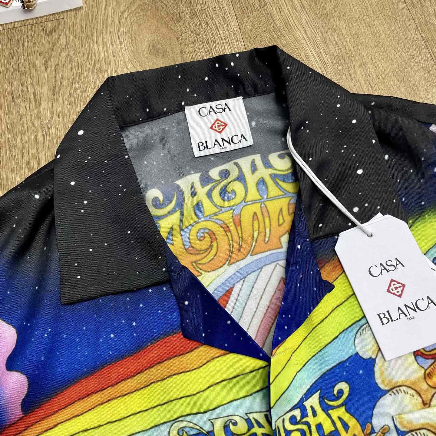 Casablanca La Musique Long Sleeve Silk Shirt   CA3550 - DesignerGu