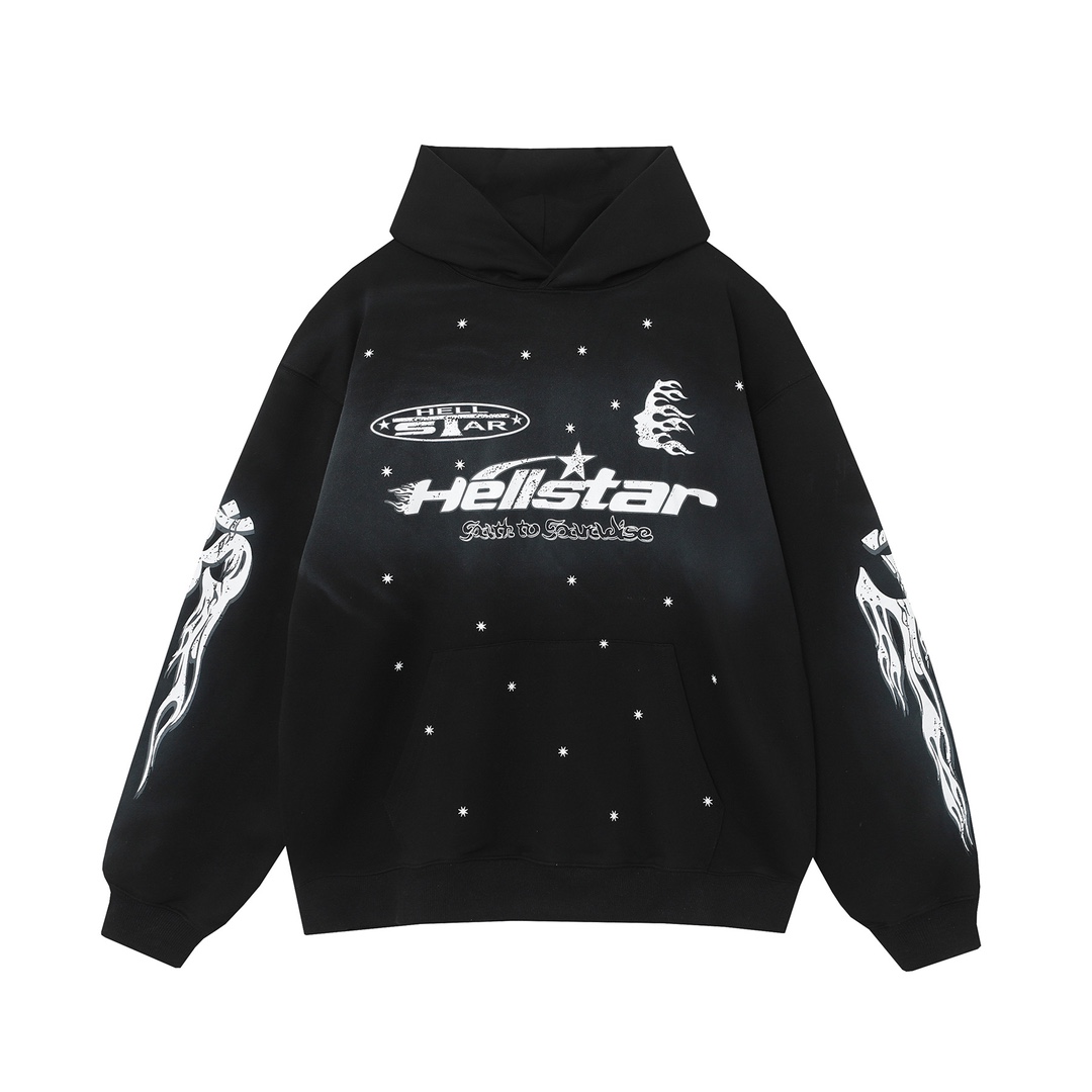Hellstar Cotton Hoodie And Sweatpant - DesignerGu