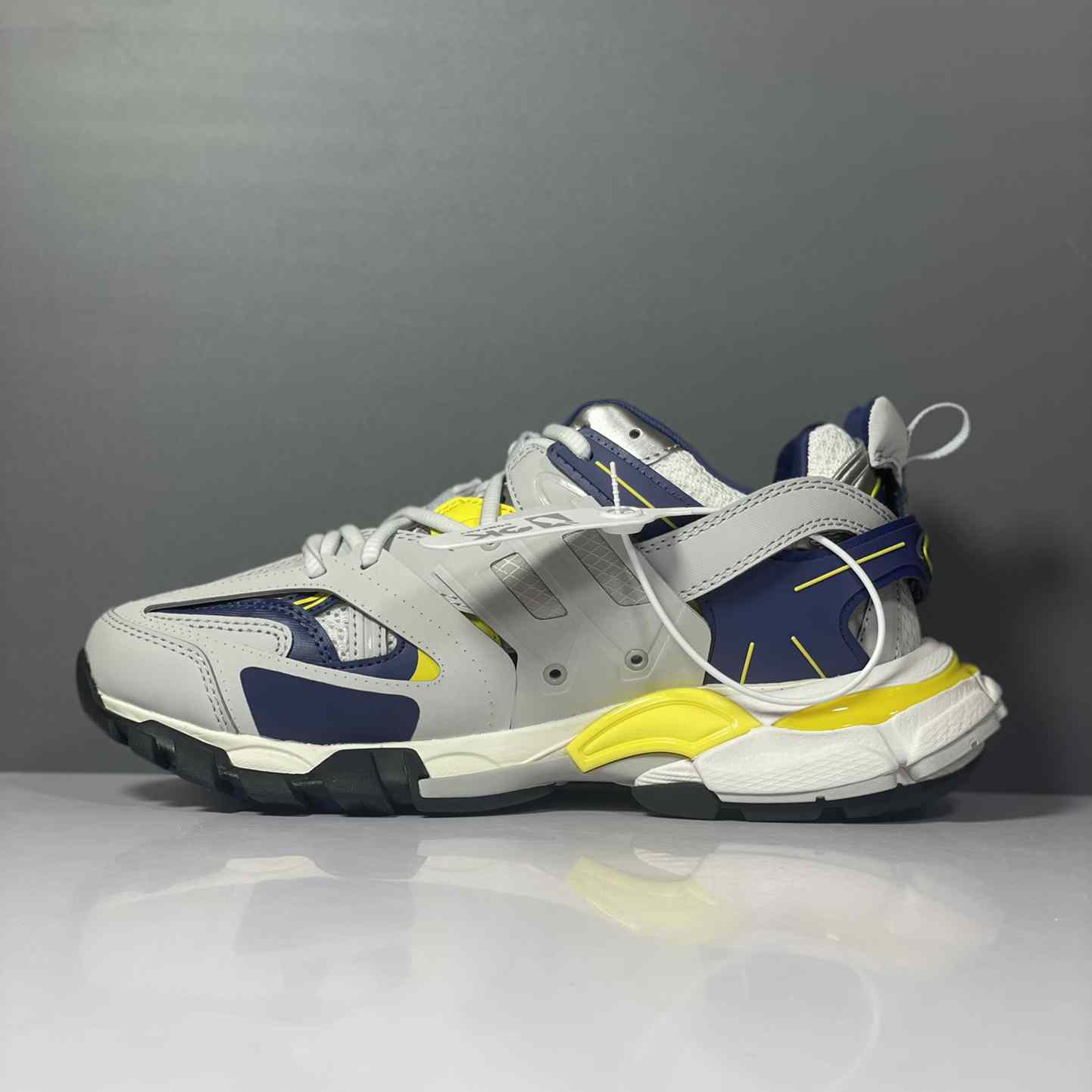 Balenciaga Track Sneaker 'White Dark Blue Yellow' - DesignerGu