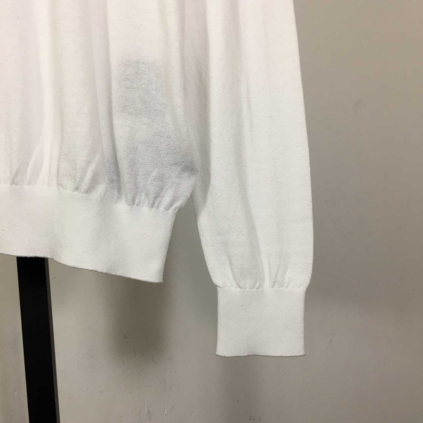 Prada White Wool Turtleneck - DesignerGu