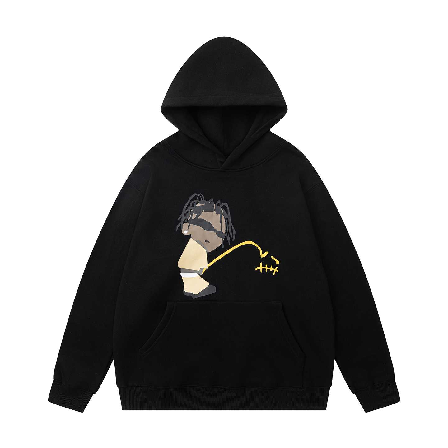 Travis Scott Cactus Jack x CPFM Rodeo Track 8 Hoodie In Black - DesignerGu