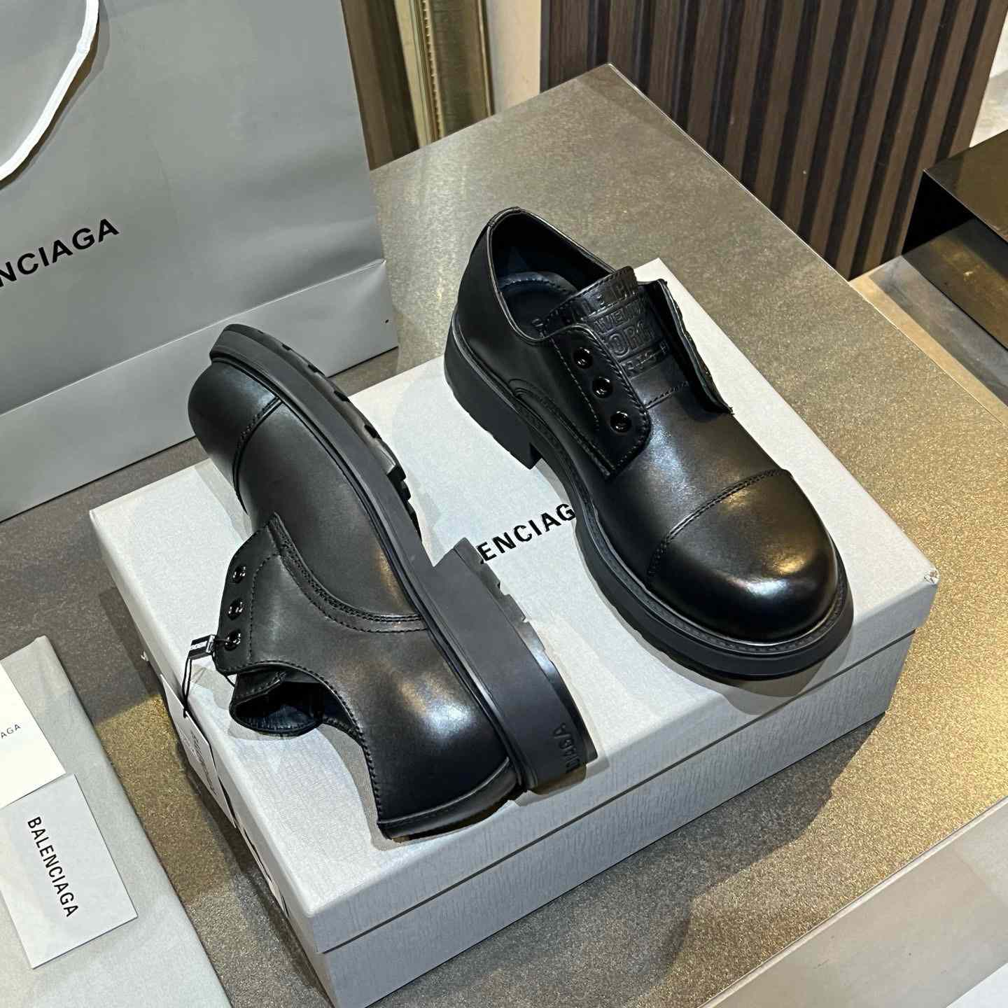 Balenciaga Truck Derby in black soft bullskin - DesignerGu