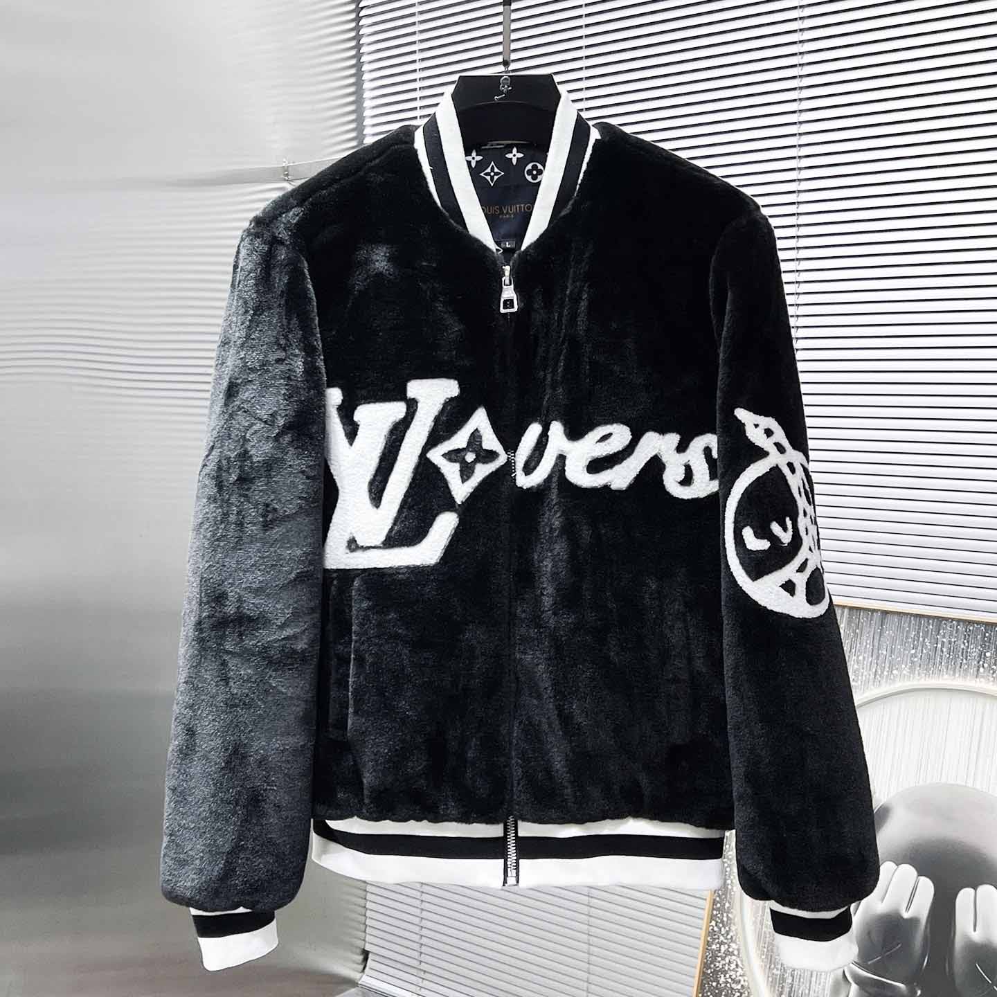 Louis Vuitton Mink Bomber  - DesignerGu