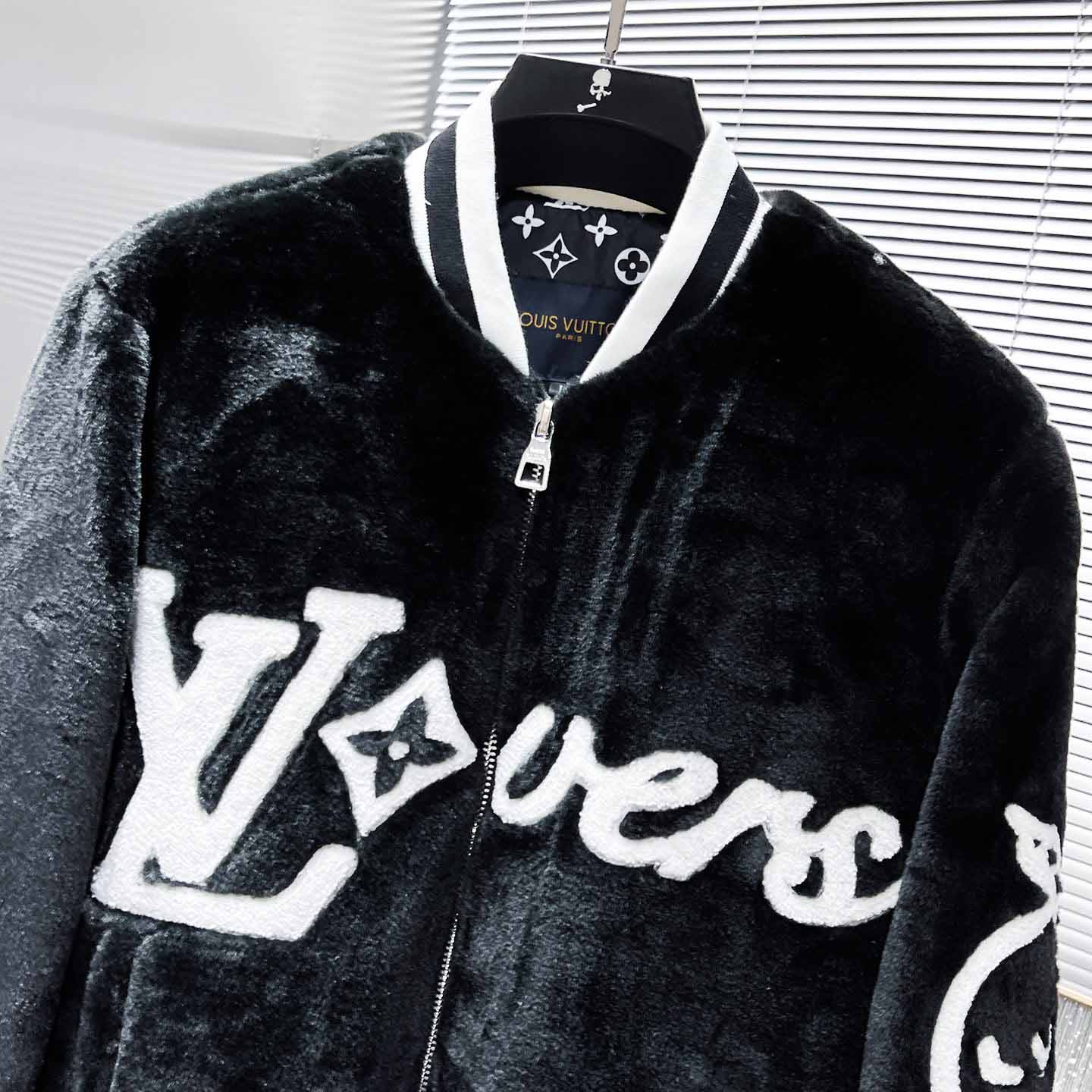 Louis Vuitton Mink Bomber  - DesignerGu