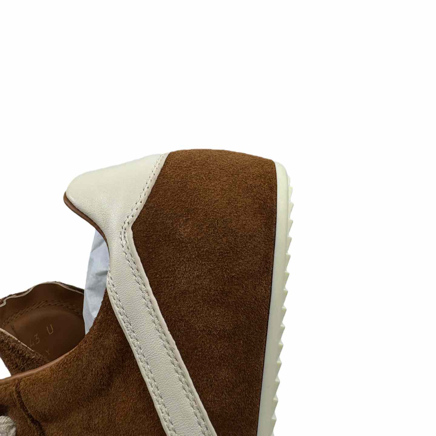 Rick Owens Minimal Sneak Suede Leather Panel Sneakers - DesignerGu
