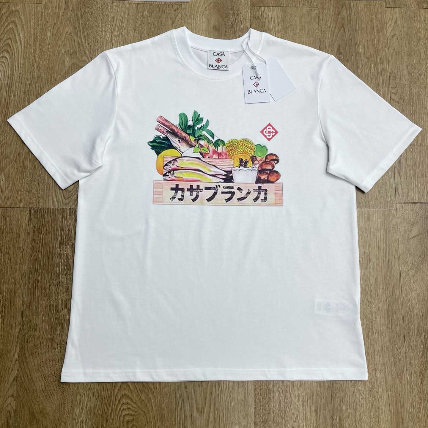 Casablanca Graphic-print Cotton T-shirt    C1100 - DesignerGu