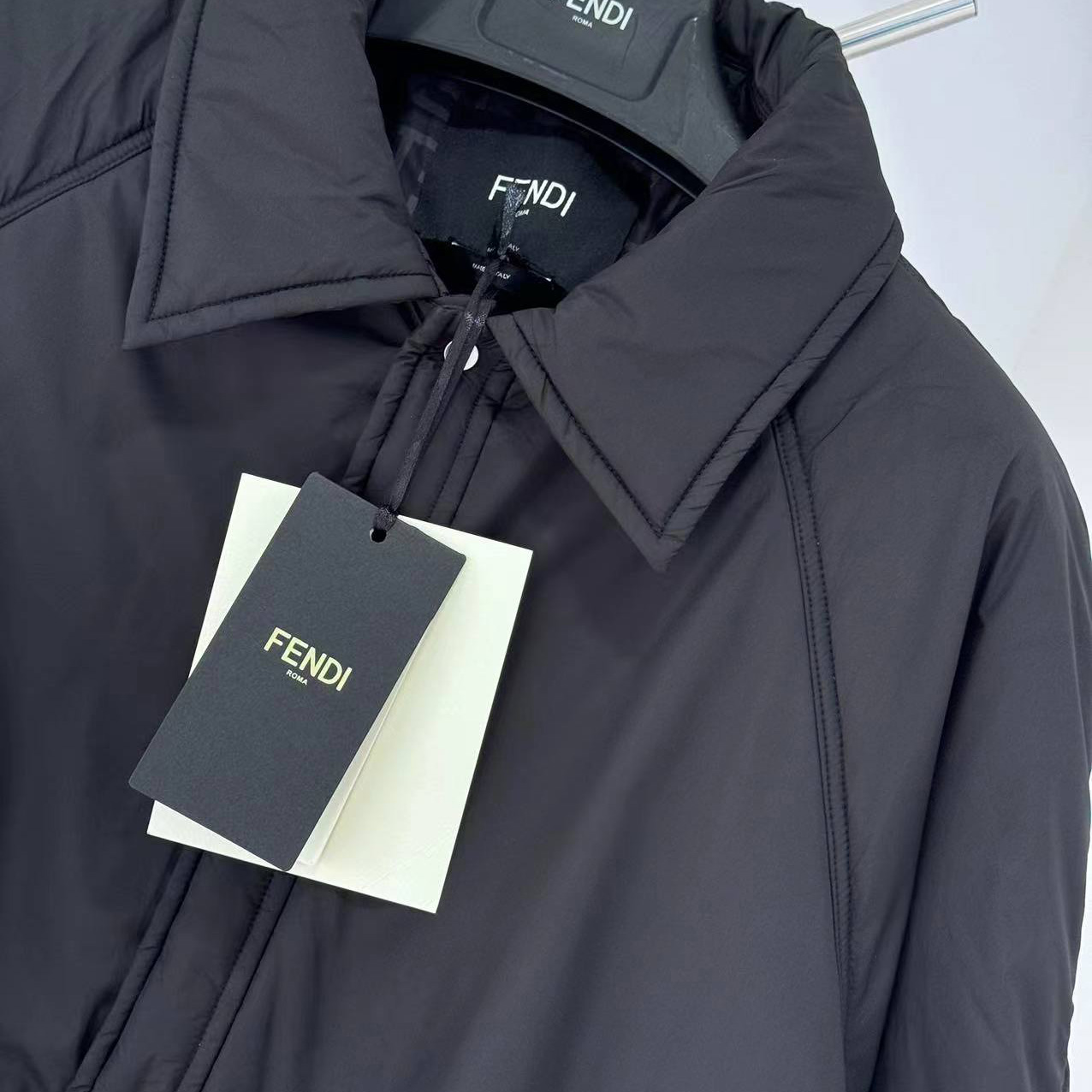 Fendi Black Gabardine Jacket - DesignerGu