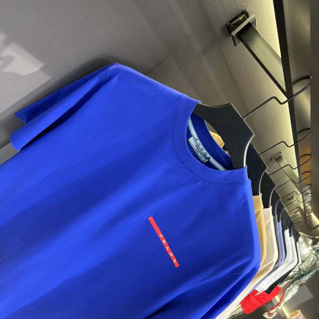 Prada Logo Cotton Tee - DesignerGu