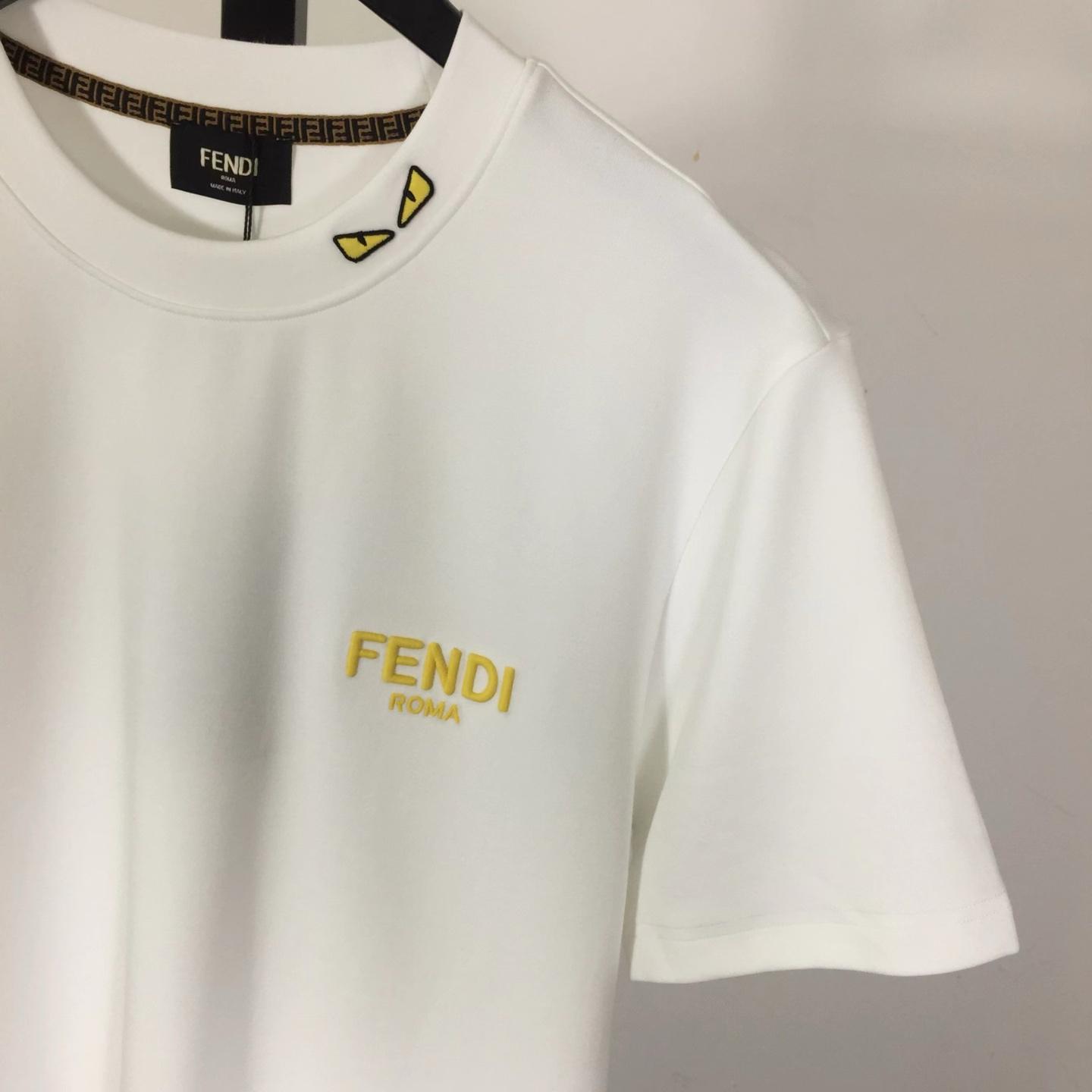 Fendi Cotton Jersey T-shirt  - DesignerGu