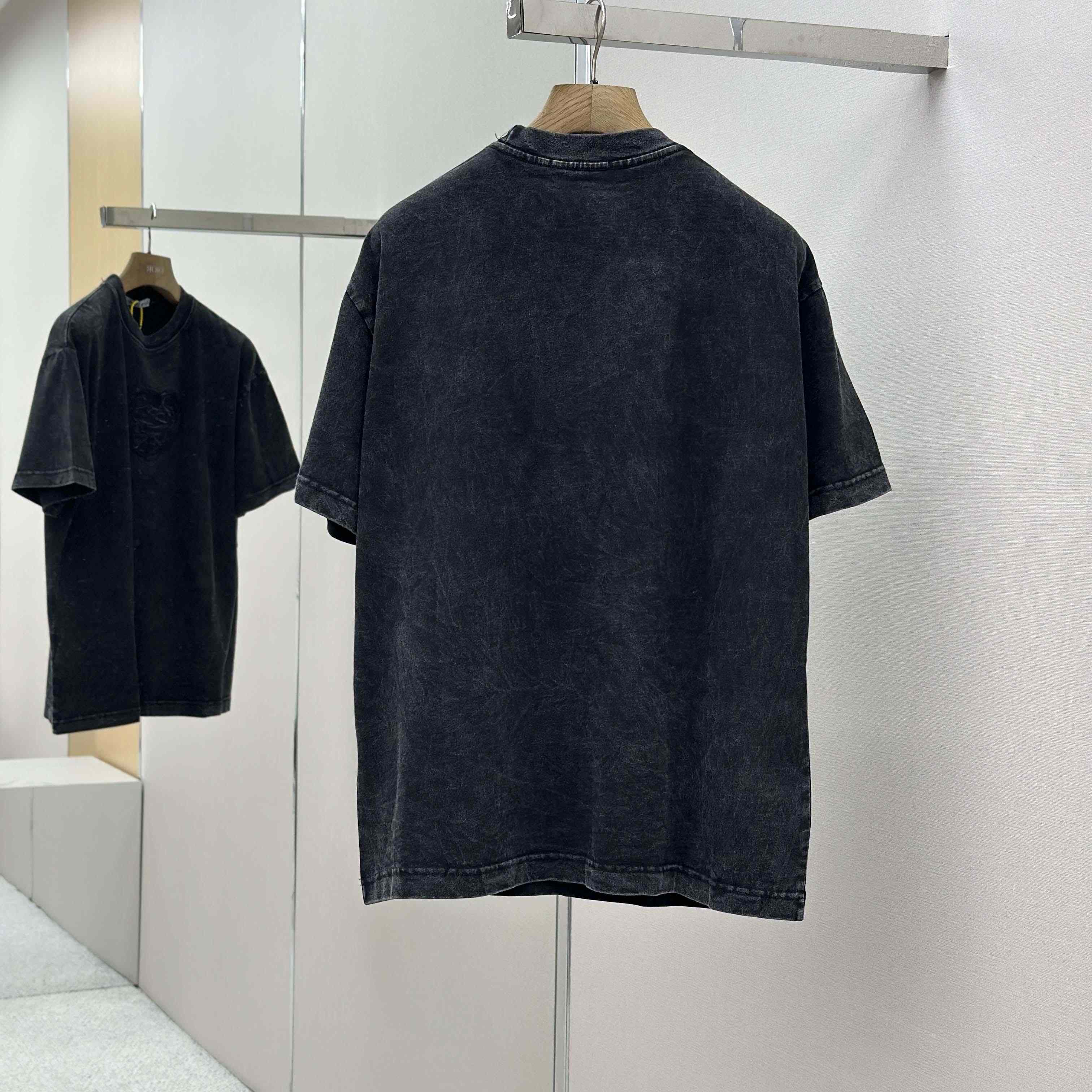 Acne Studios Logo T-shirt - Faded black - DesignerGu