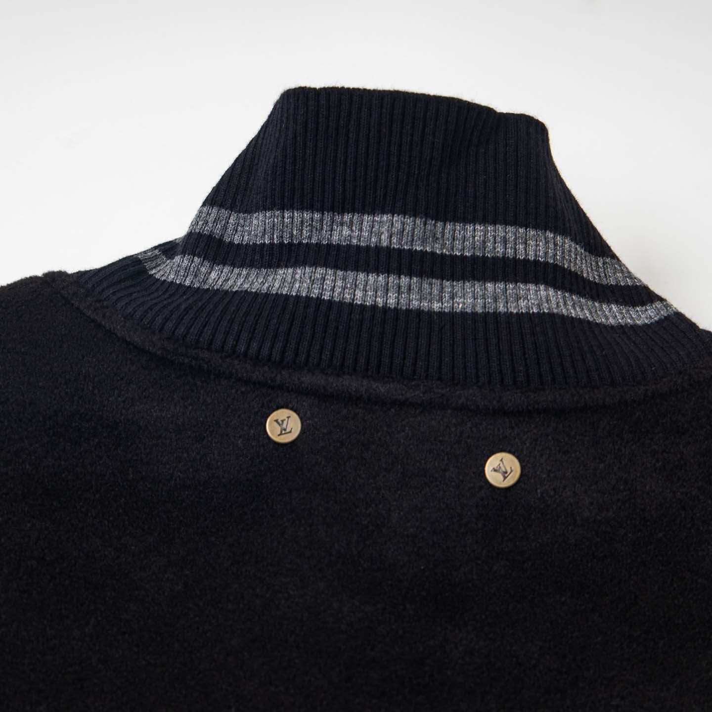  Louis Vuitton Monogram Embossed Leather and Wool Blouson  - DesignerGu