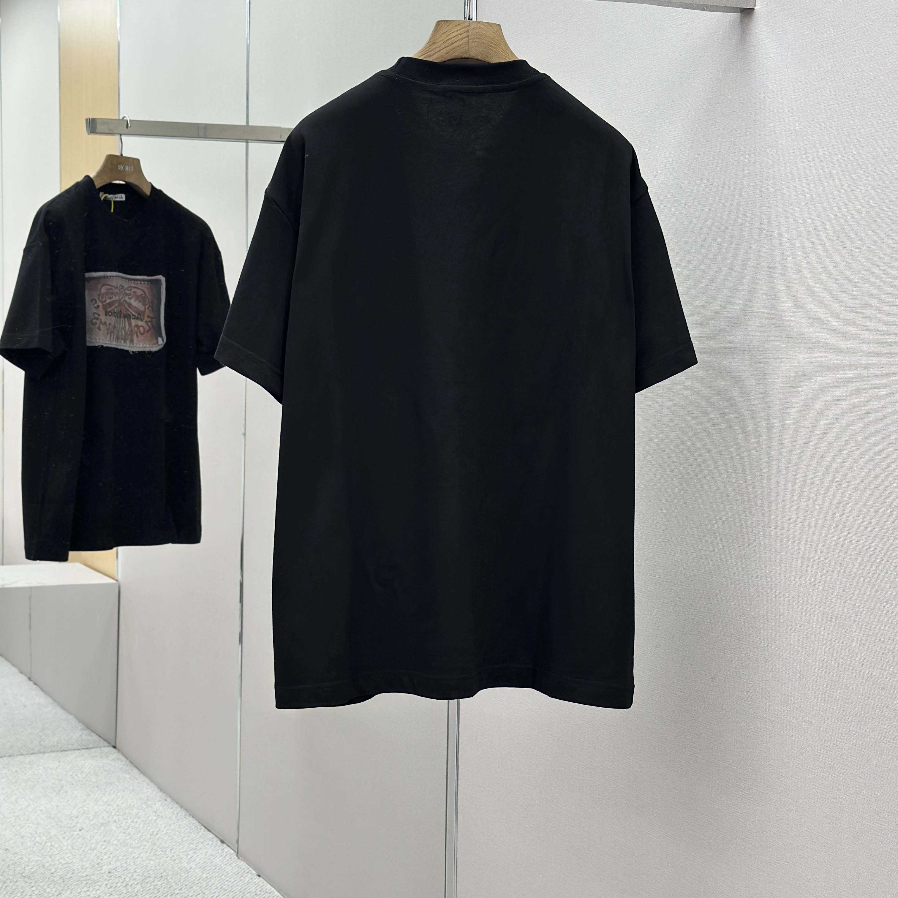 Acne Studios Logo T-shirt-Faded black - DesignerGu