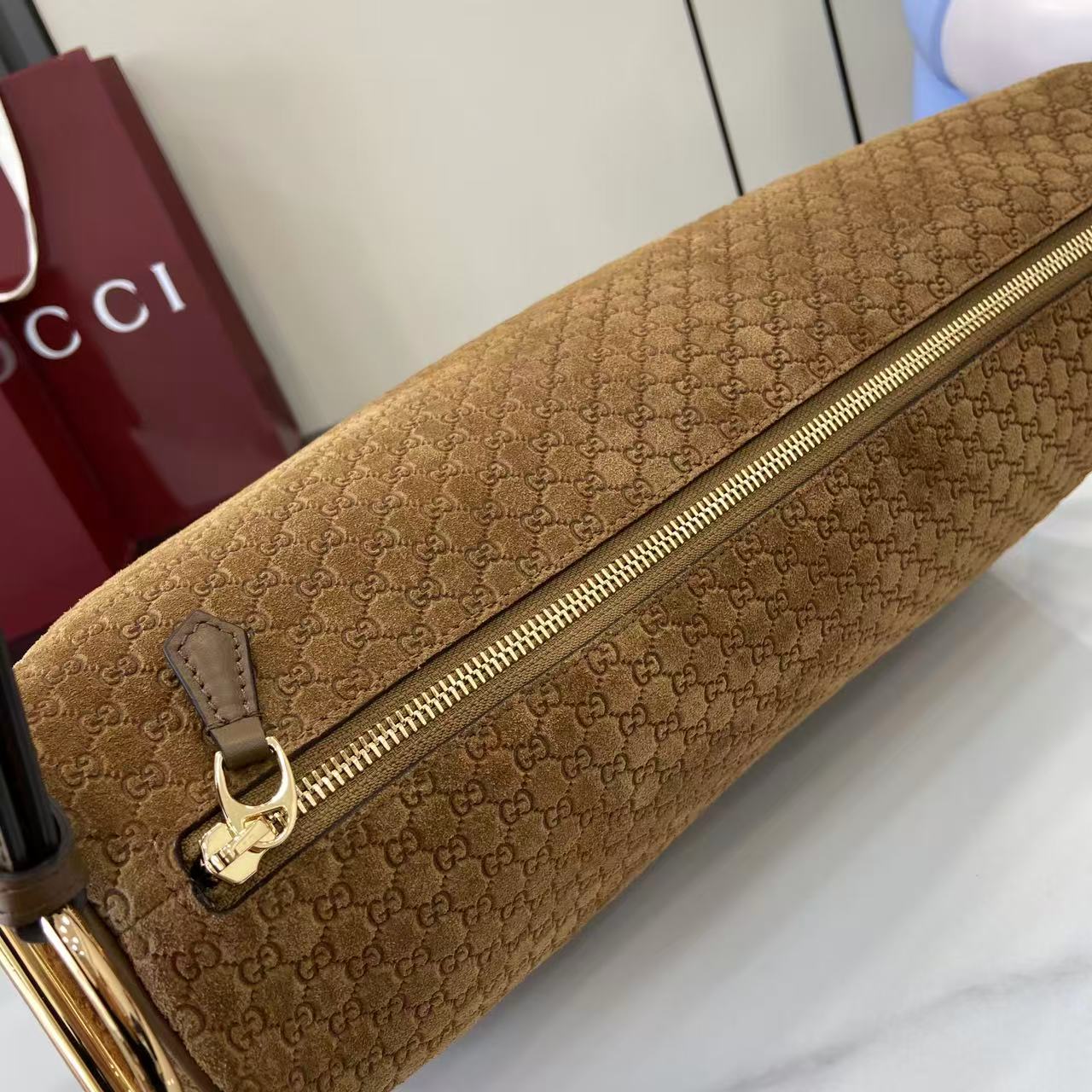 Gucci Half Horsebit Large Shoulder Bag - DesignerGu