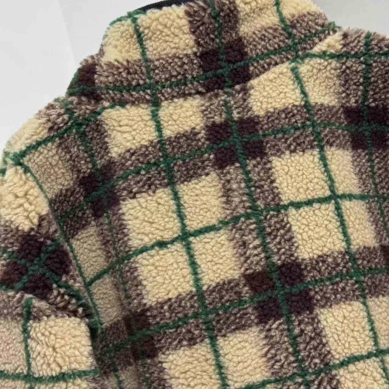 Gucci Checked Teddy Jacket With Zipper - DesignerGu