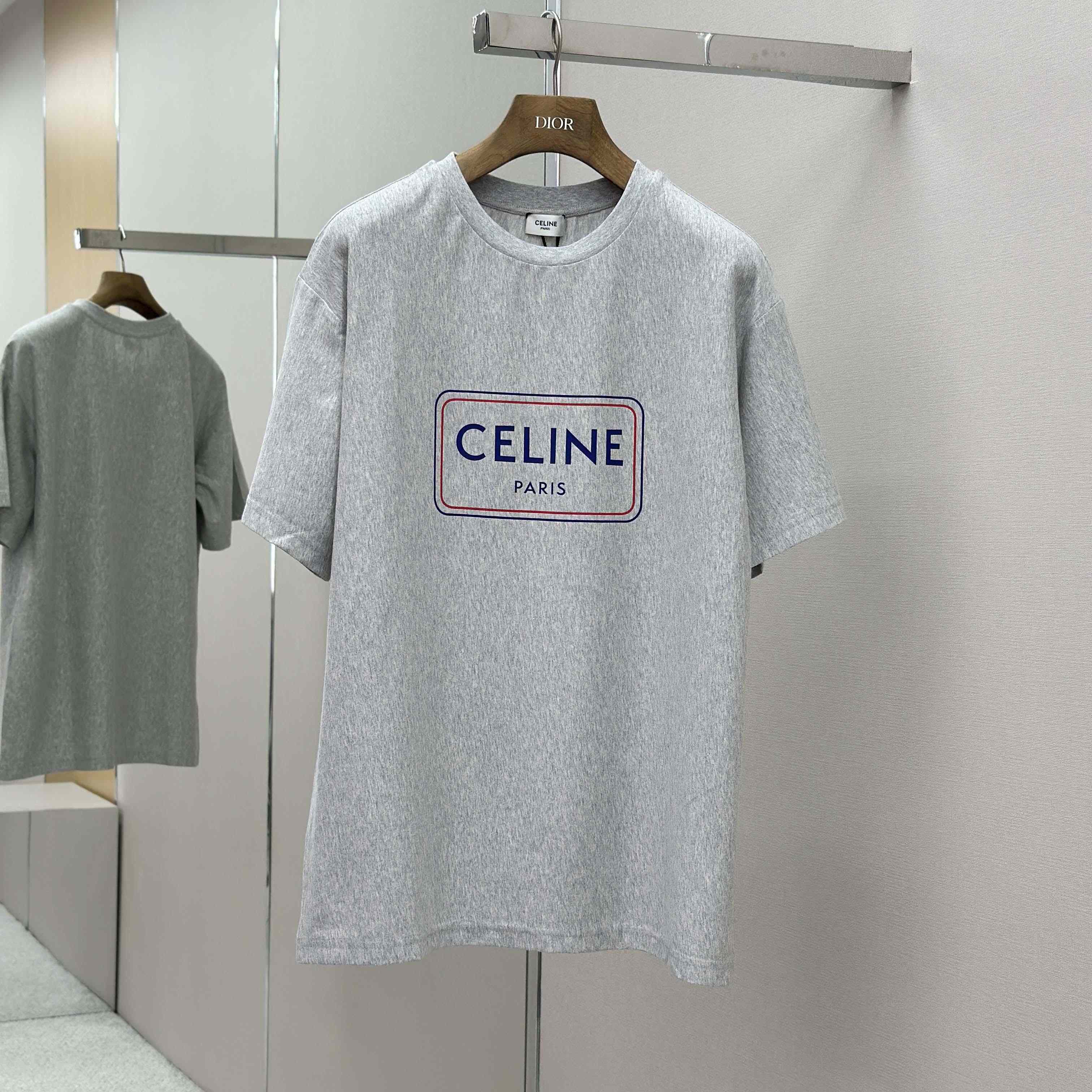 Celine Loose T-shirt In Cotton Jersey - DesignerGu