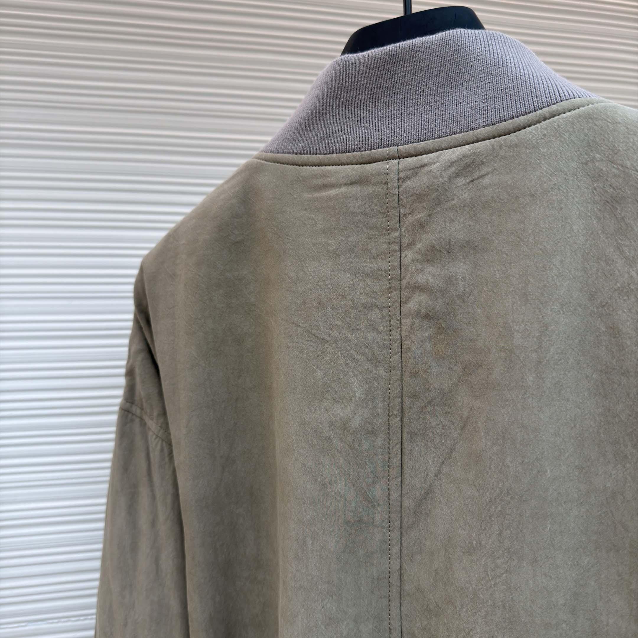 Dior x Stone Island Habotai Silk Blend Bomber Jacket Black  - DesignerGu