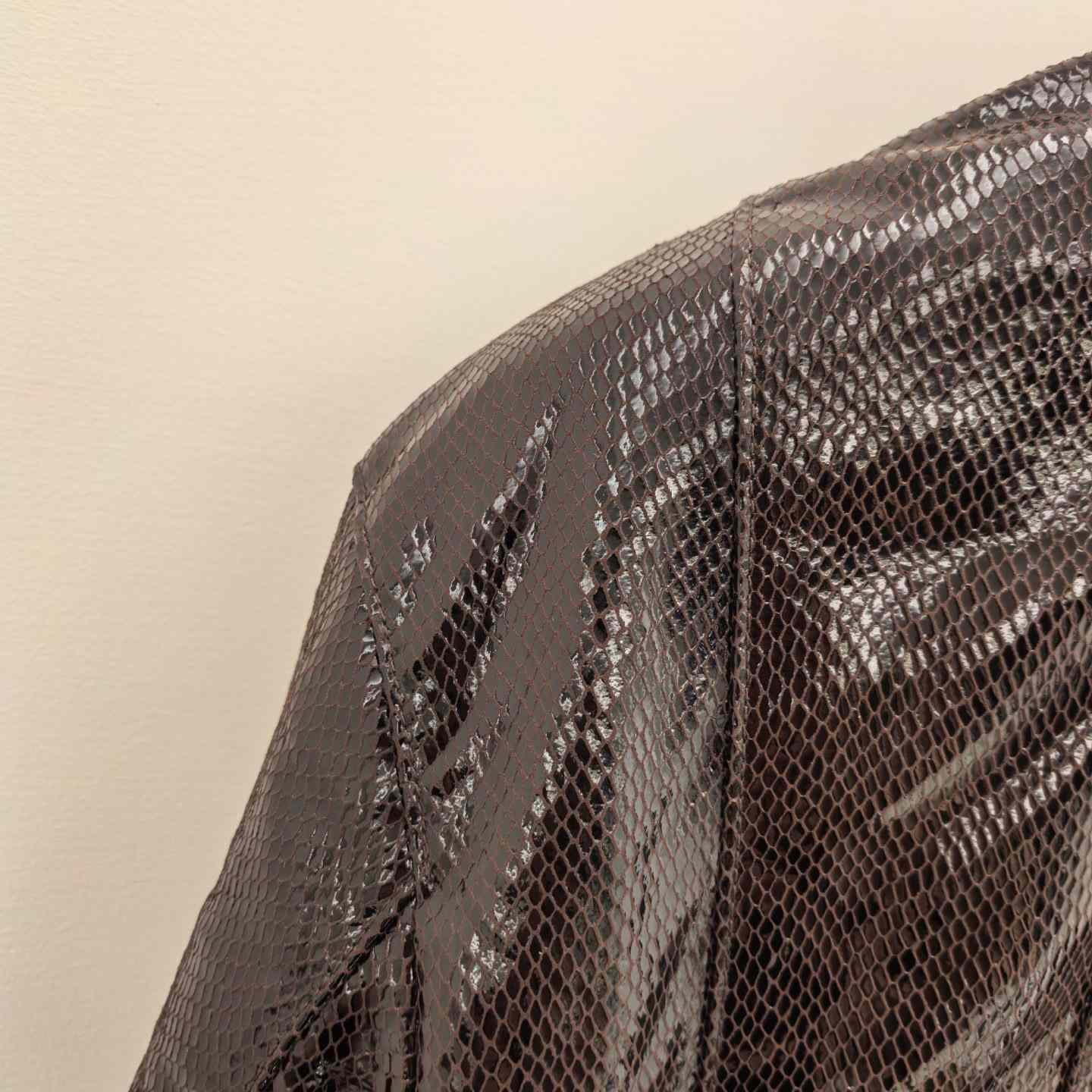 Tom Ford men's Python-effect Leather Jacket - DesignerGu