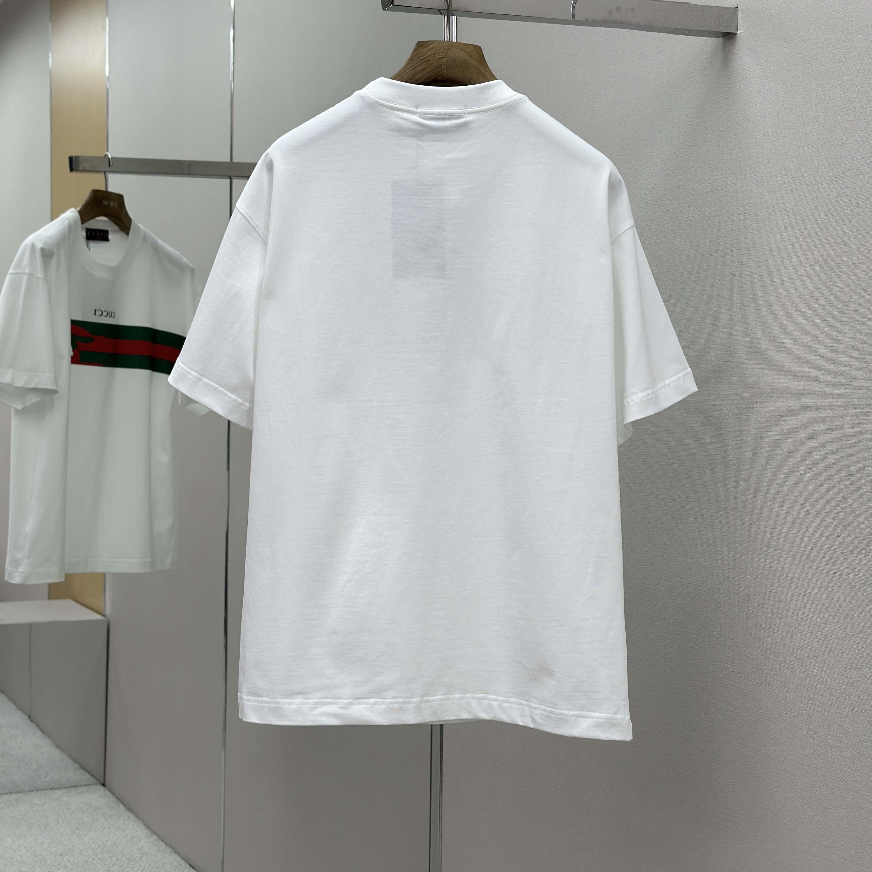 Gucci Cotton Jersey T-shirt With Print - DesignerGu