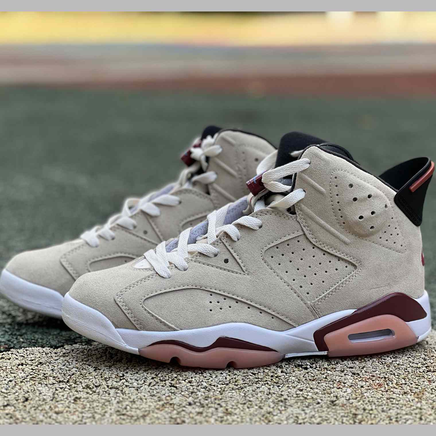 Air Jordan 6 x A Ma Maniére “Burgundy Rose” | IF3103-100 - DesignerGu