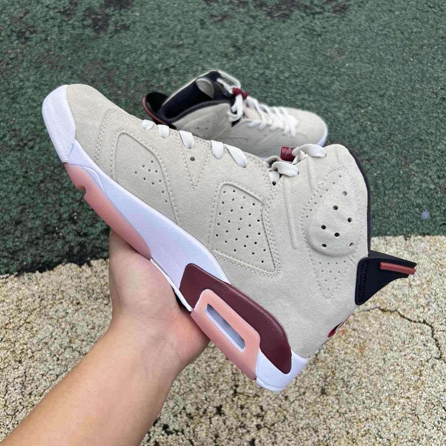 Air Jordan 6 x A Ma Maniére “Burgundy Rose” | IF3103-100 - DesignerGu