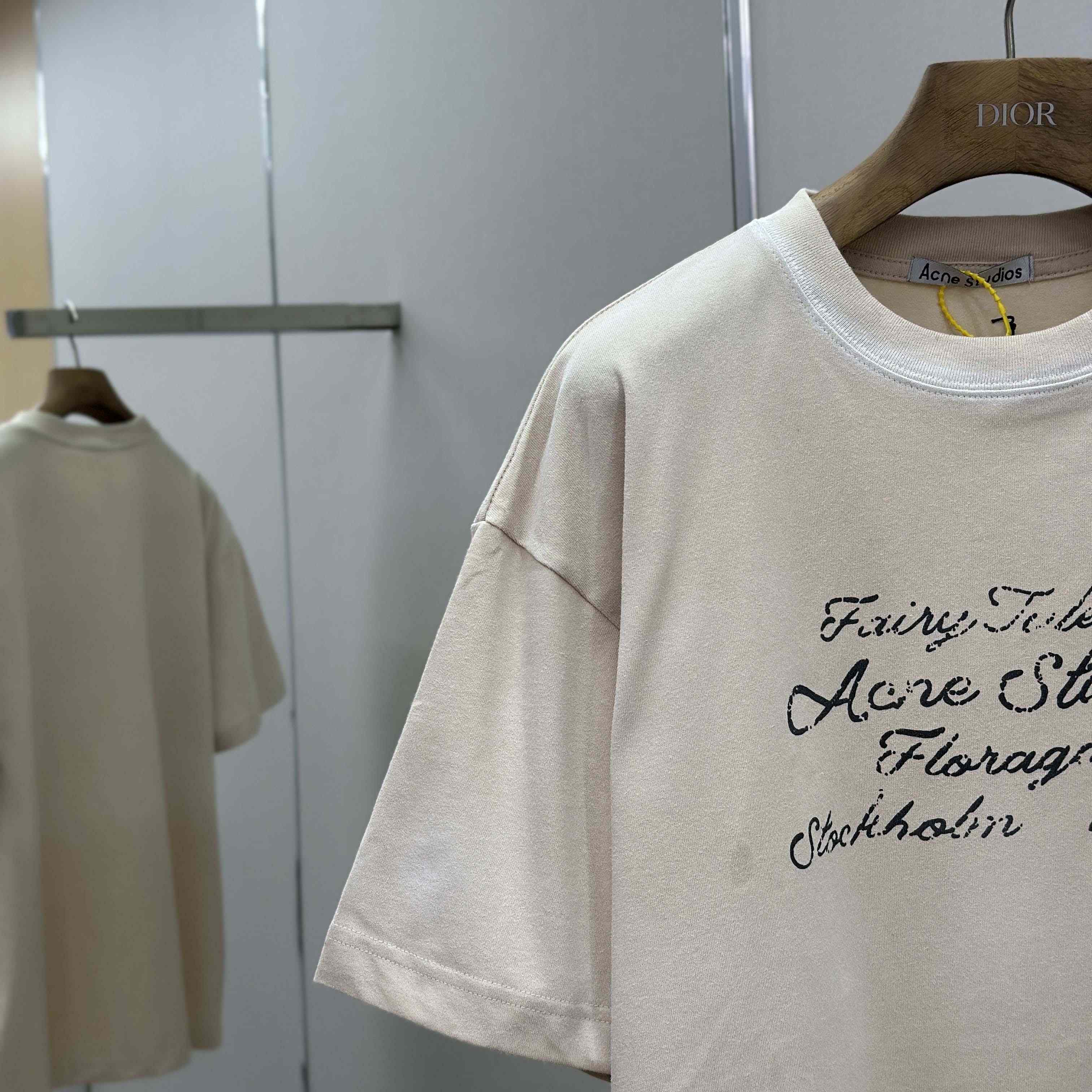Acne Studios Logo T-shirt  - DesignerGu