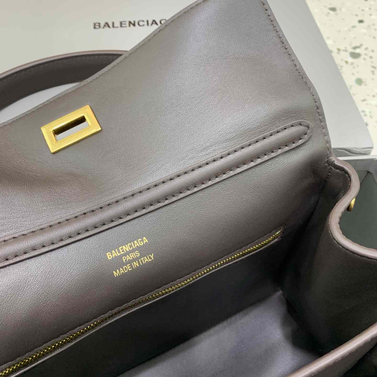Balenciaga Rodeo Handbag Small In Espresso - DesignerGu