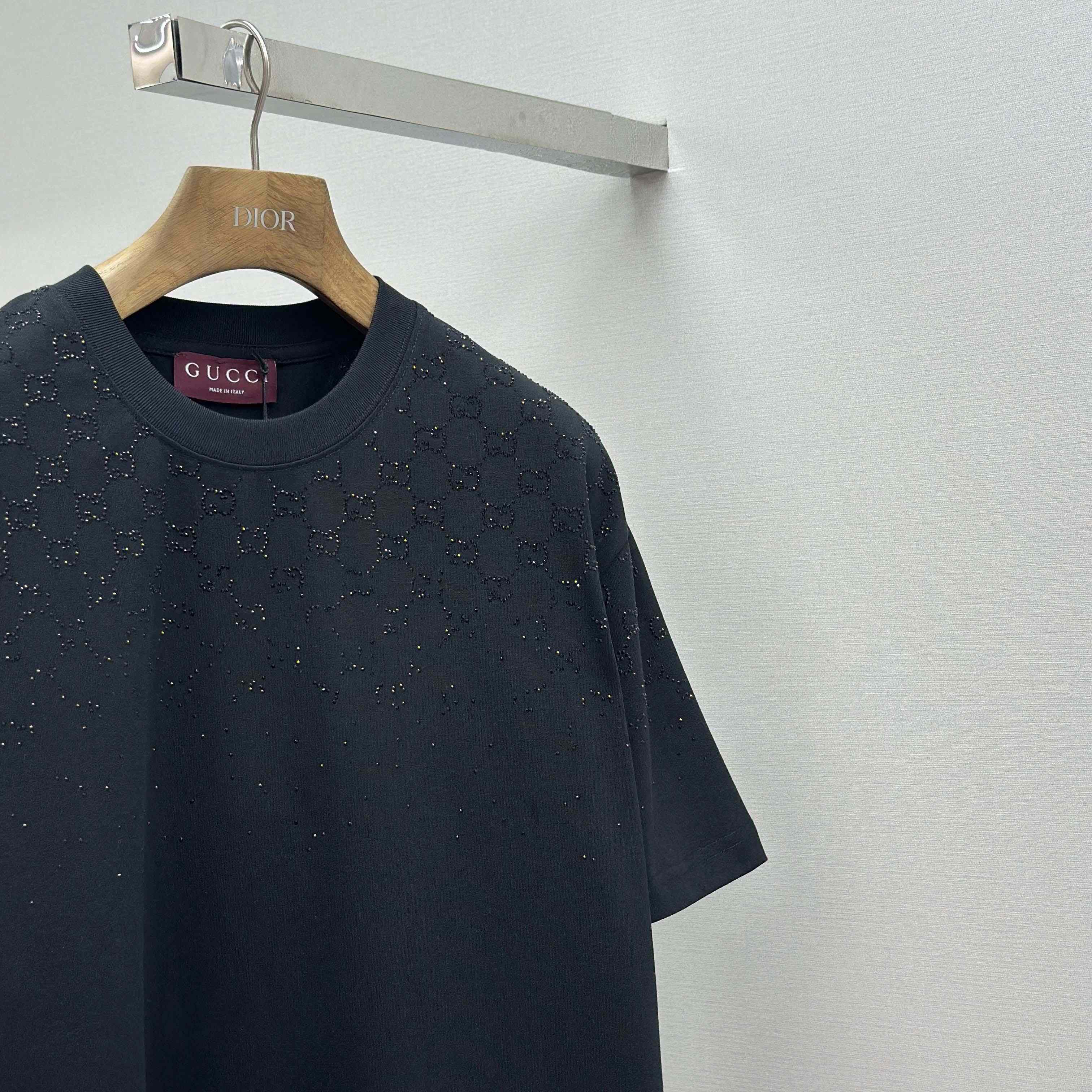 Gucci Cotton jersey T-shirt With Crystals - DesignerGu