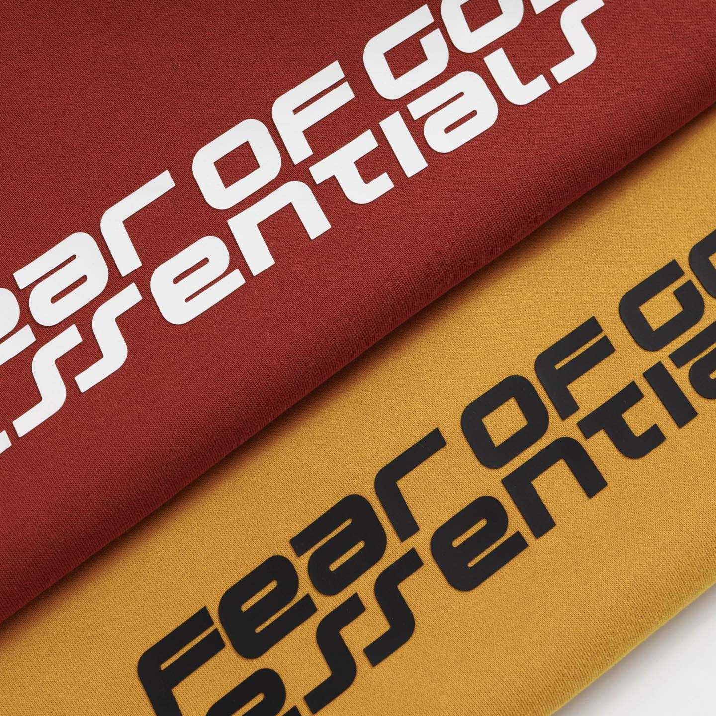 Fear of God Essentials Crimson Cropped Relaxed Hoodie - DesignerGu