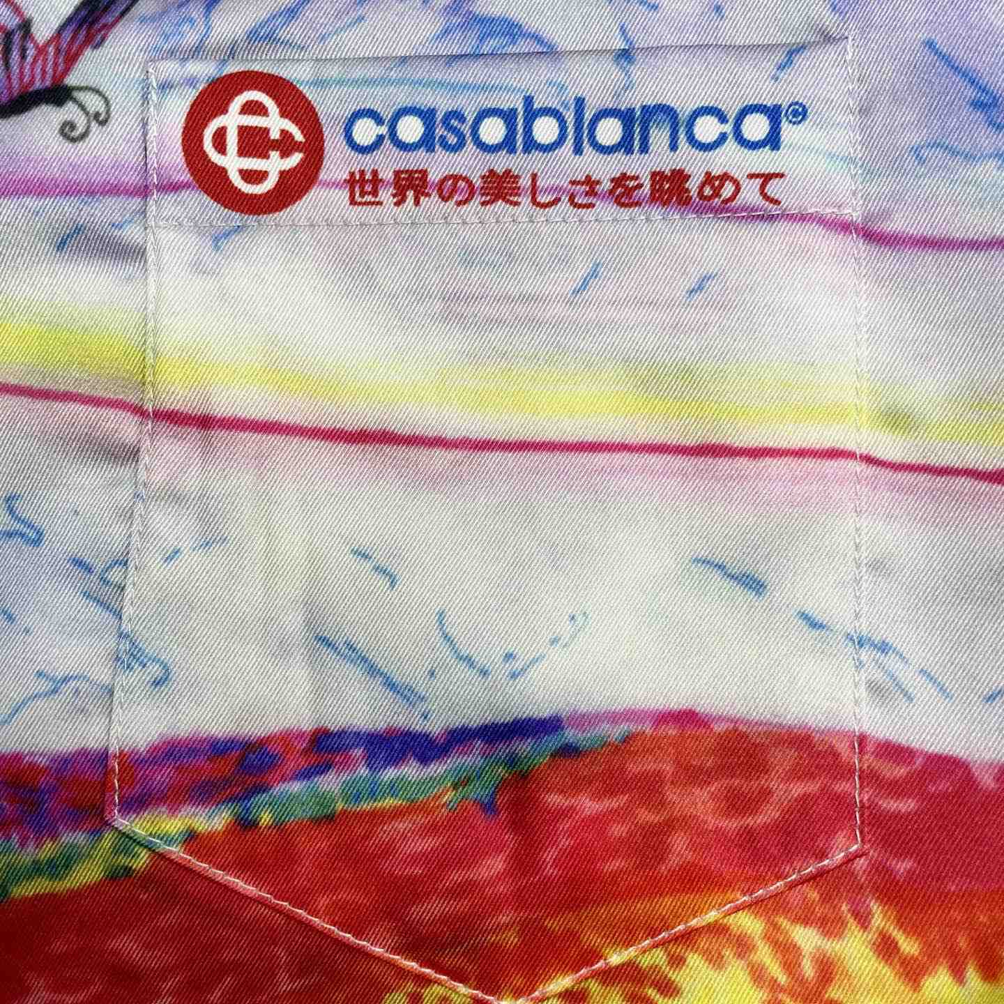 Casablanca Teacher Butterfly Landscape Shirt   CA3562 - DesignerGu