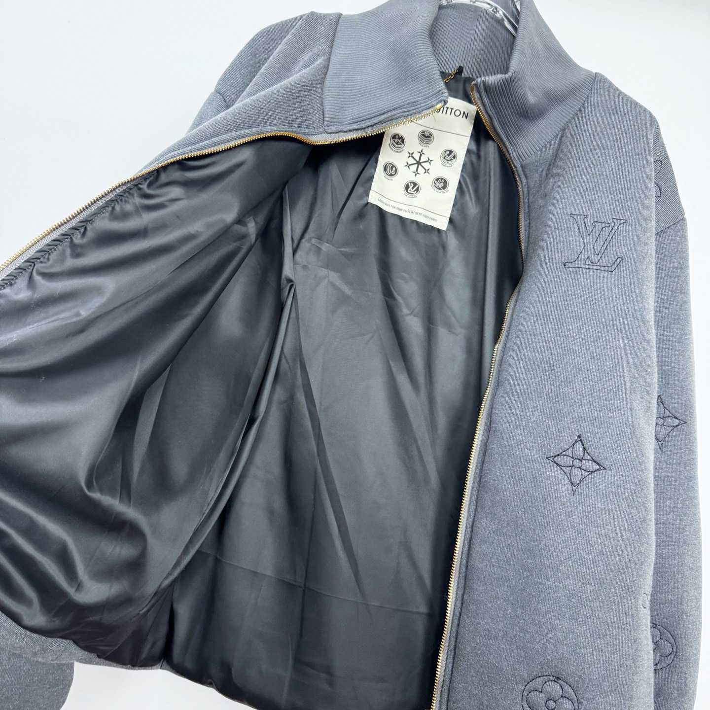 Louis Vuitton Elegant Monogram Knitted Down Blouson - DesignerGu