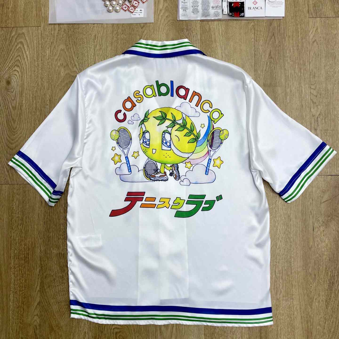 Casablanca Cuban Collar Short Sleeve Shirt  CA3567 - DesignerGu