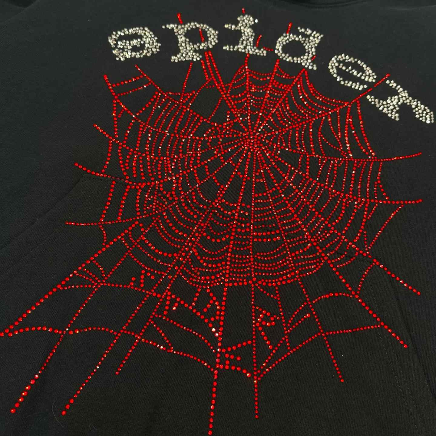  Sp5der OG Rhinestone Hoodie - DesignerGu