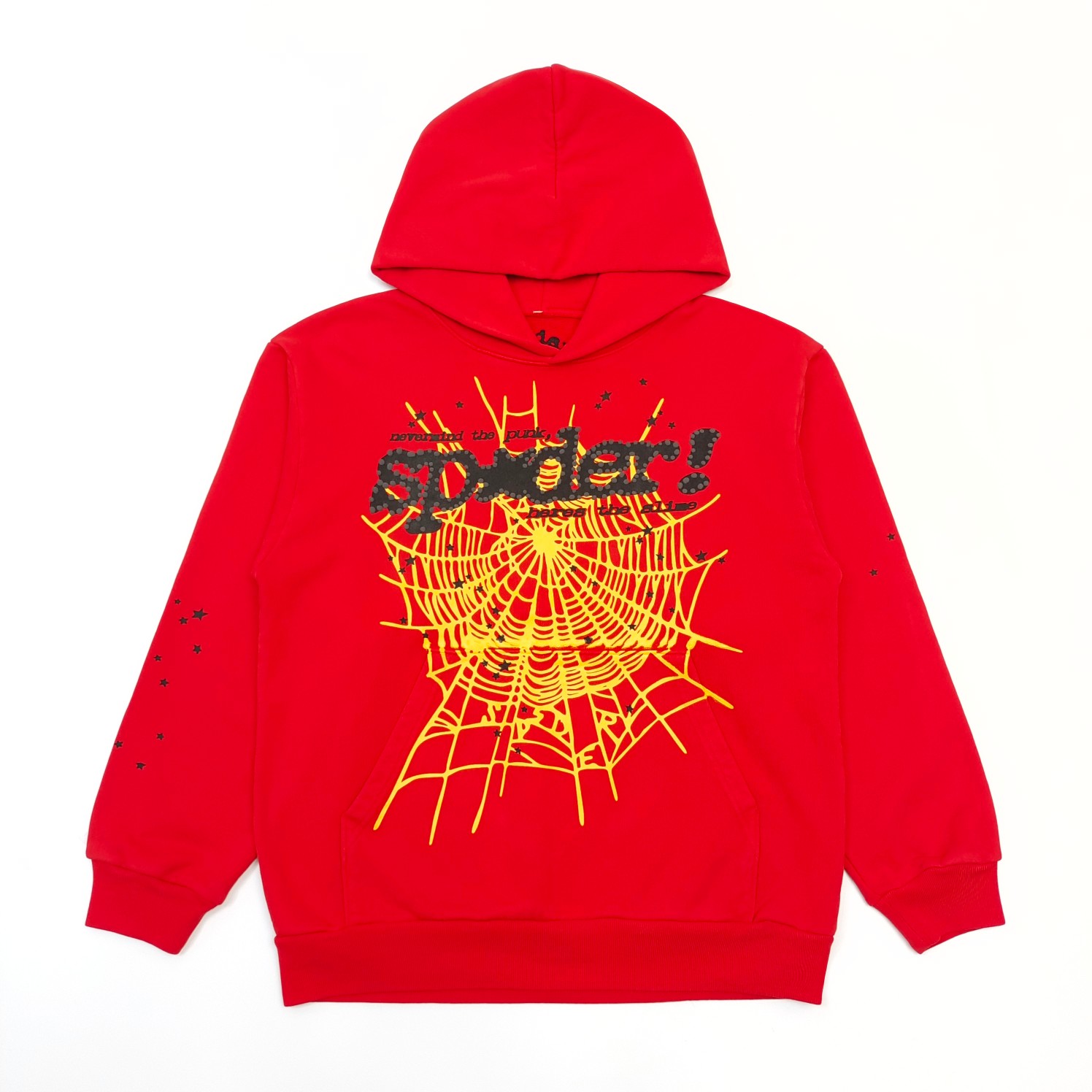Sp5der Og Web V2 Hoodie 'Red' - DesignerGu
