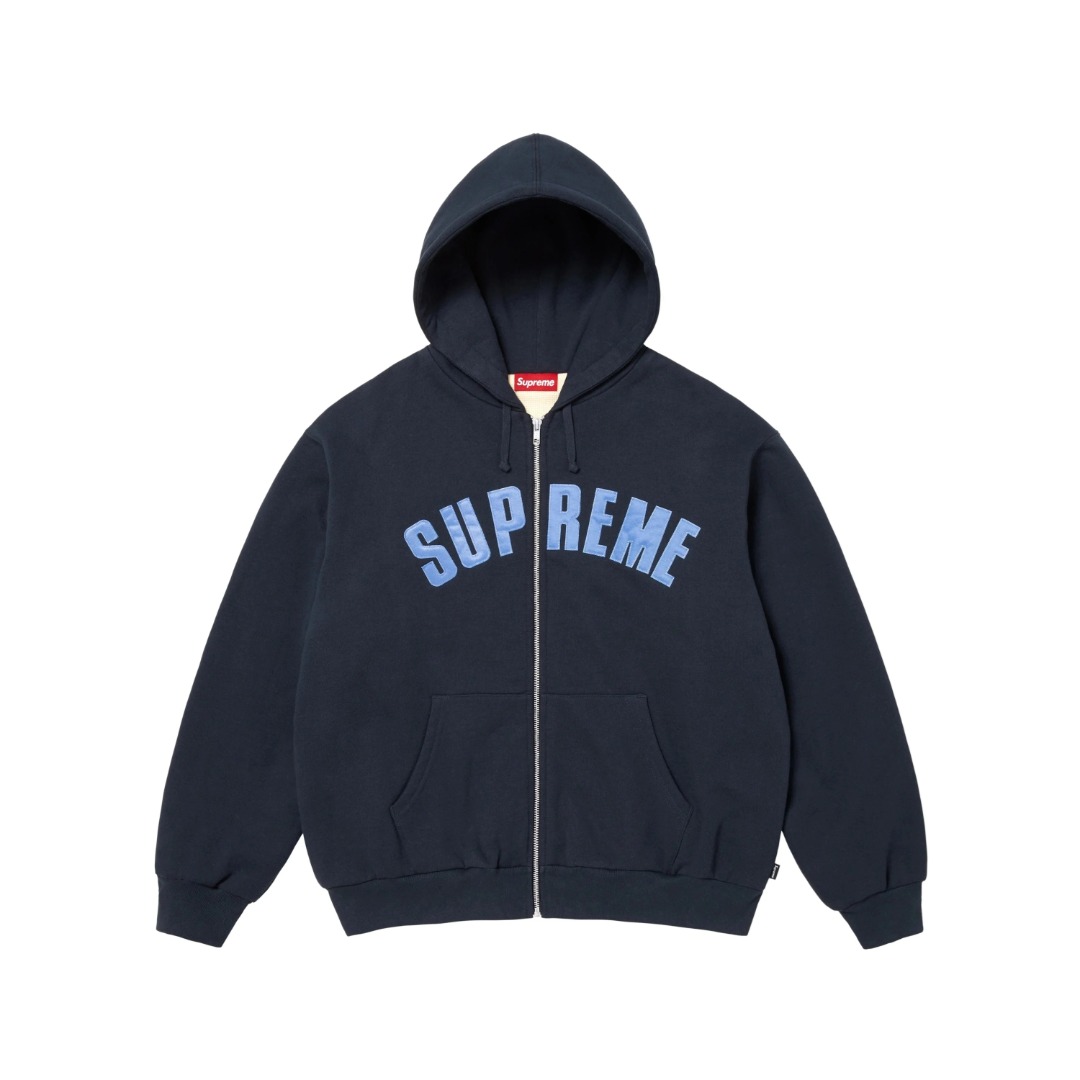 Supreme Arc Thermal Lined Zip Up Hooded Sweatshirt - DesignerGu