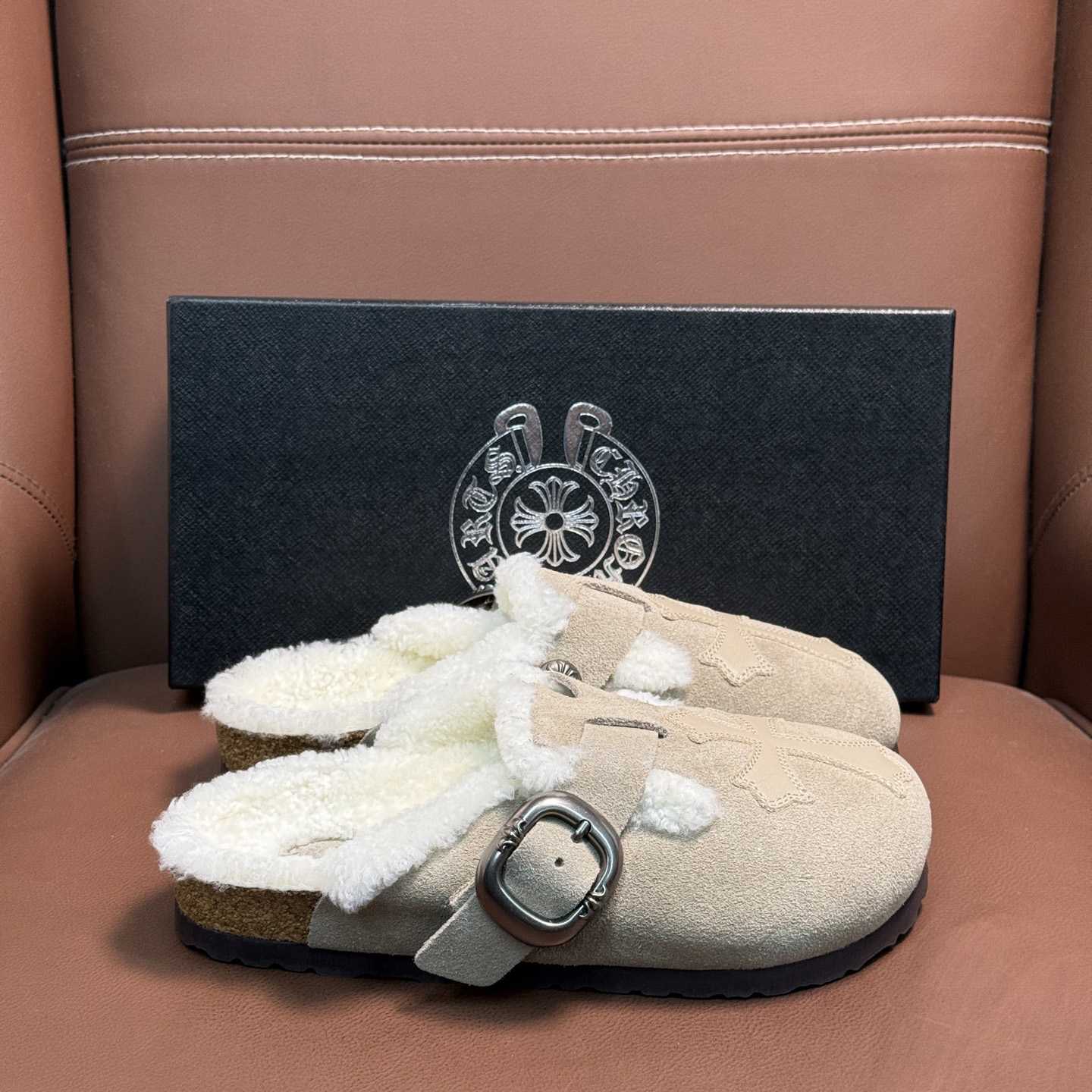 Chrome Hearts Birkenstock Boston Suede Sandals  - DesignerGu