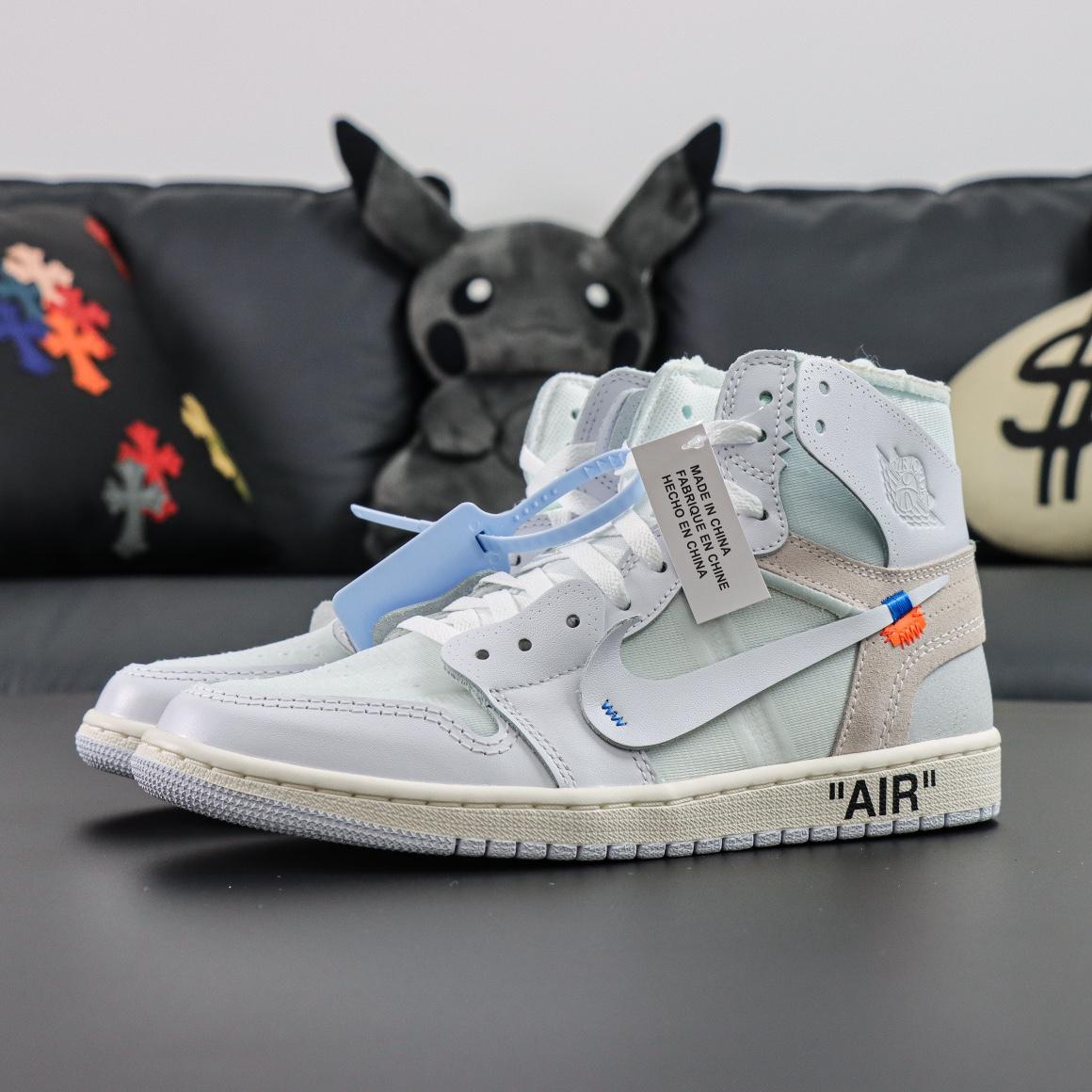 Off-White x Air Jordan 1 Retro High OG Sneaker    AQ0818-100 - DesignerGu
