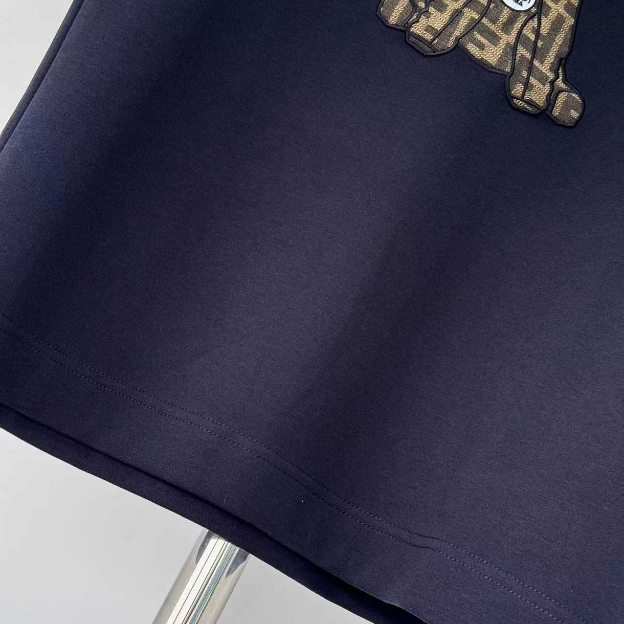 Fendi Blue Cotton T-shirt - DesignerGu