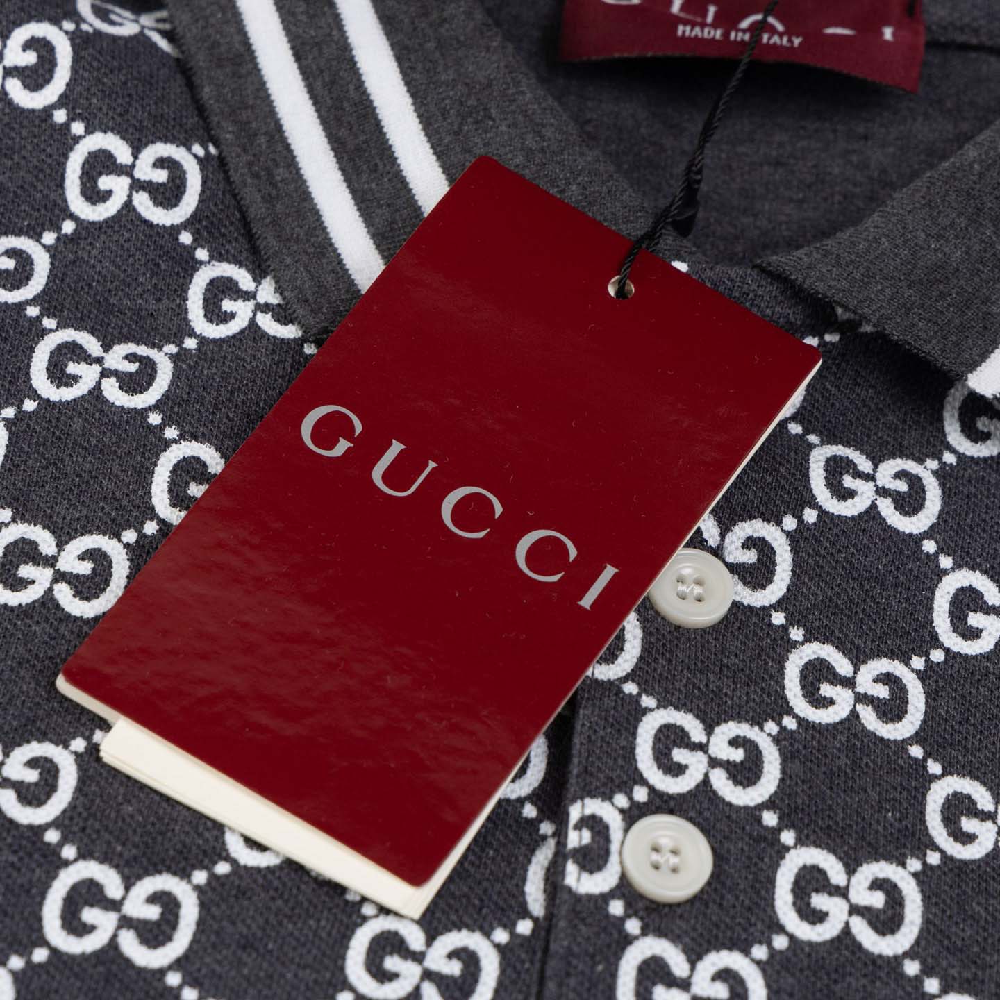 Gucci Cotton Polo Shirt With Embroidery  - DesignerGu