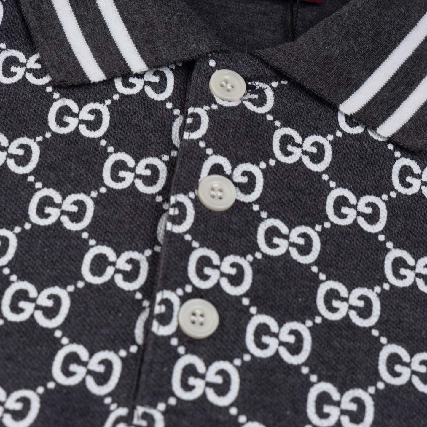 Gucci Cotton Polo Shirt With Embroidery  - DesignerGu