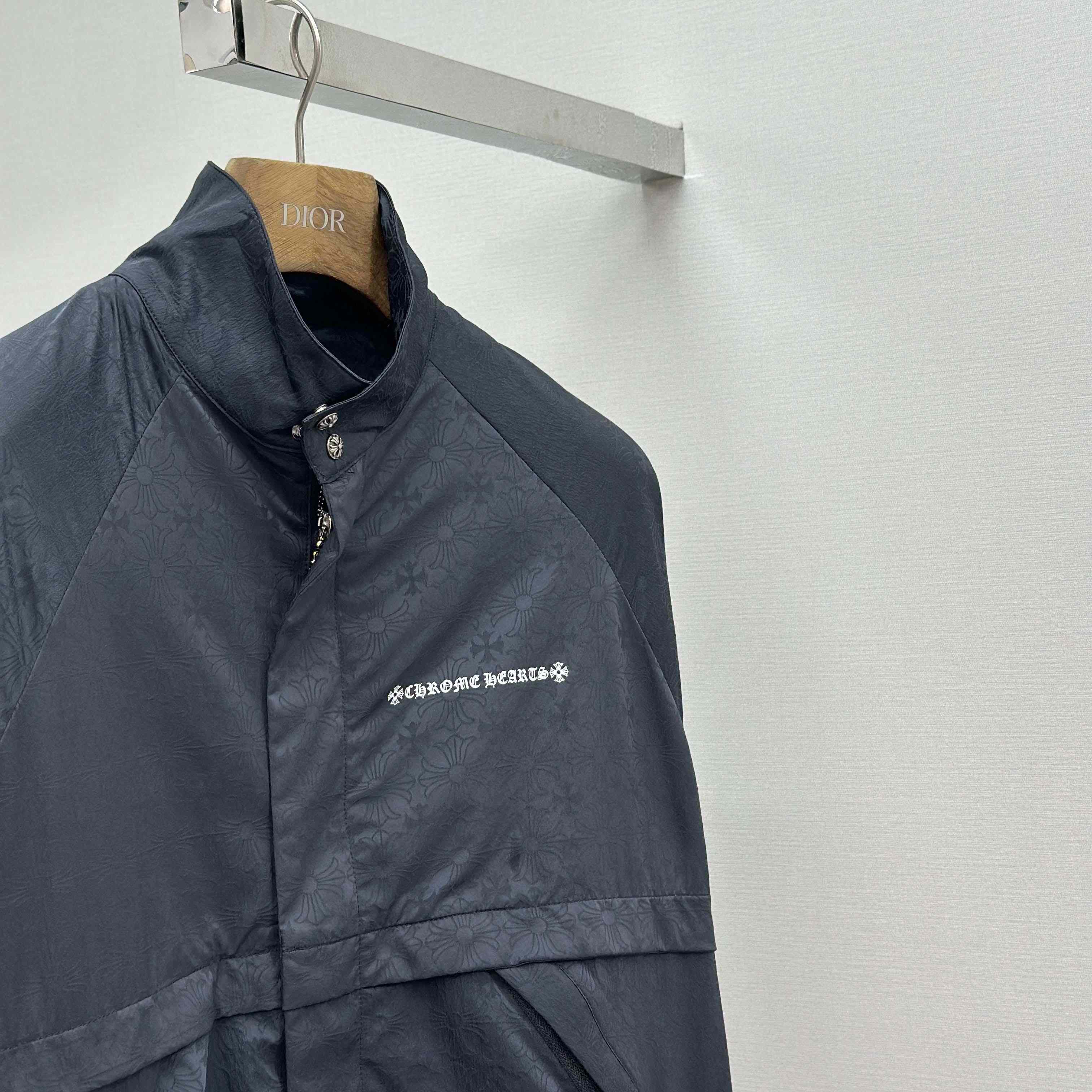 Chrome Hearts All-Over Nylon Track Jacket - DesignerGu