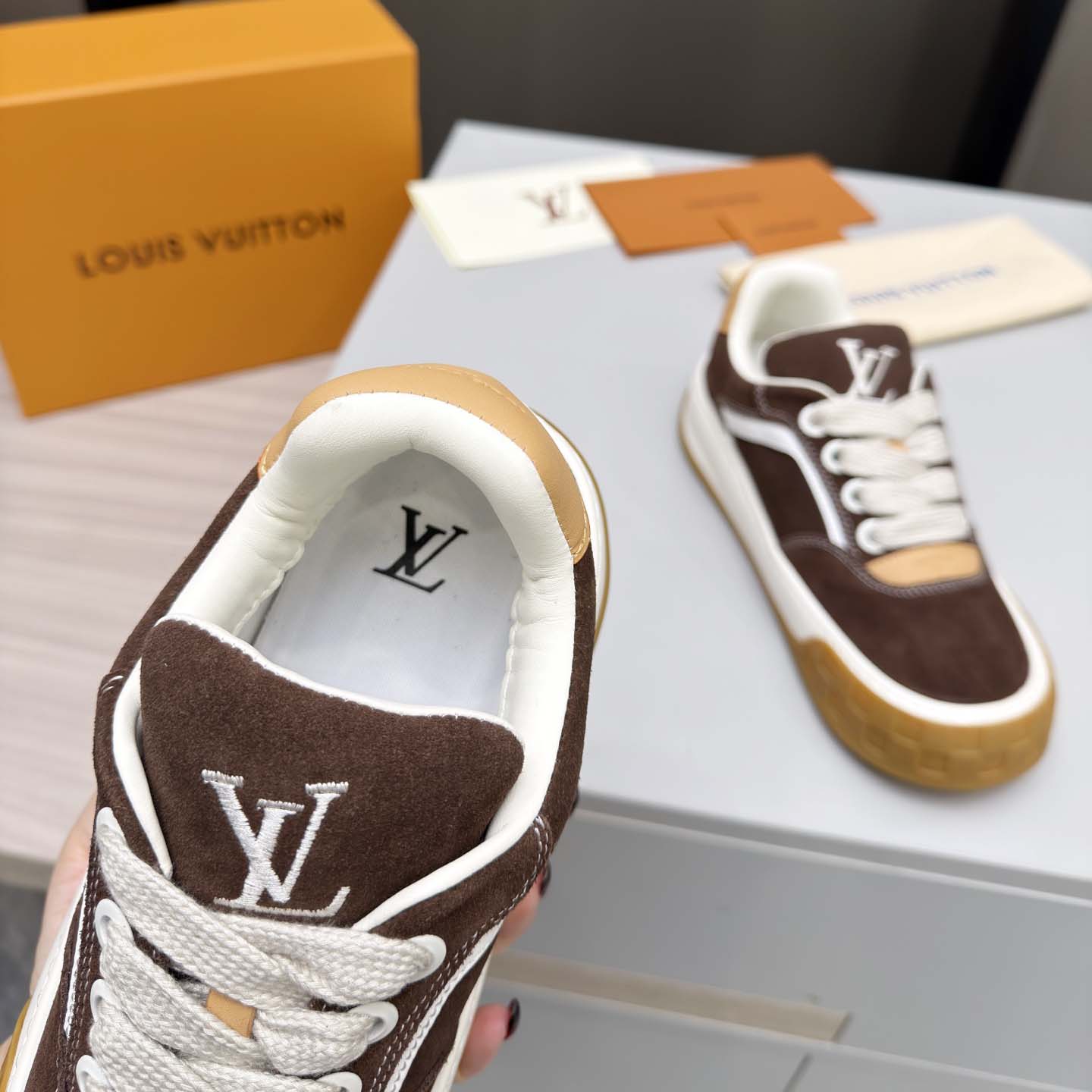 Louis Vuitton LV Tilted Sneaker  - DesignerGu
