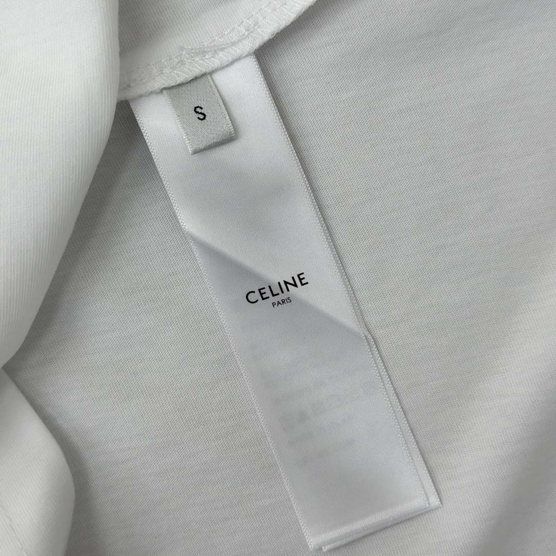 Celine Loose T-shirt In Cotton Jersey - DesignerGu