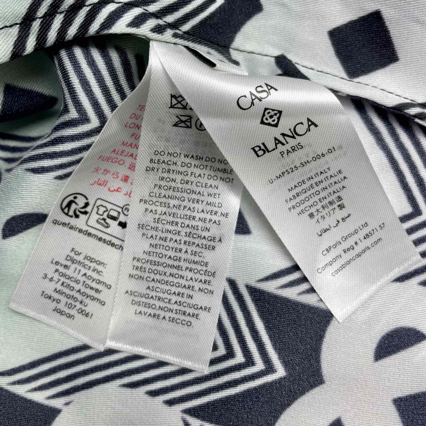 Casablanca Monogram Gradient Silk Shirt   CA3561 - DesignerGu