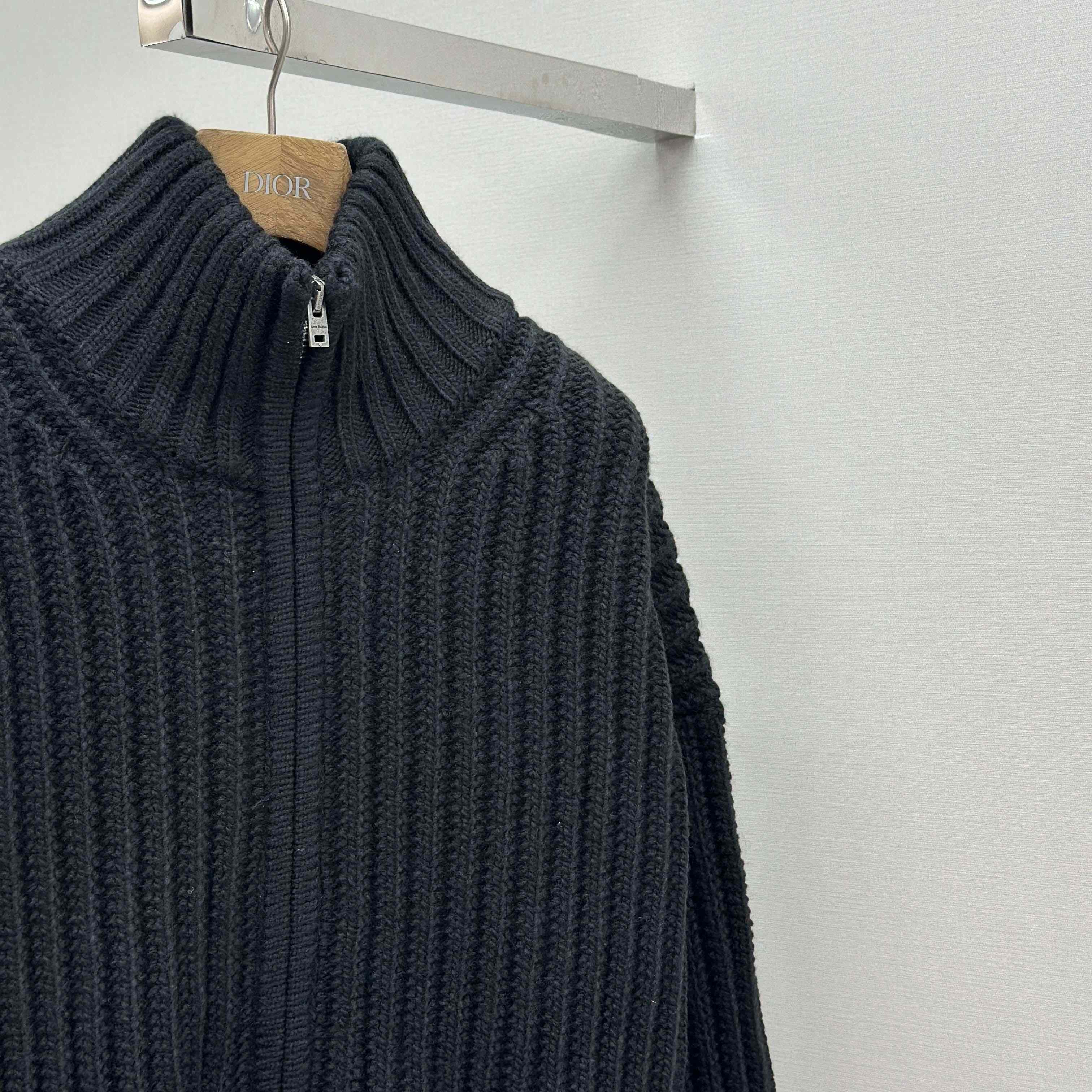 Acne Studios Wool Zip Cardigan - DesignerGu
