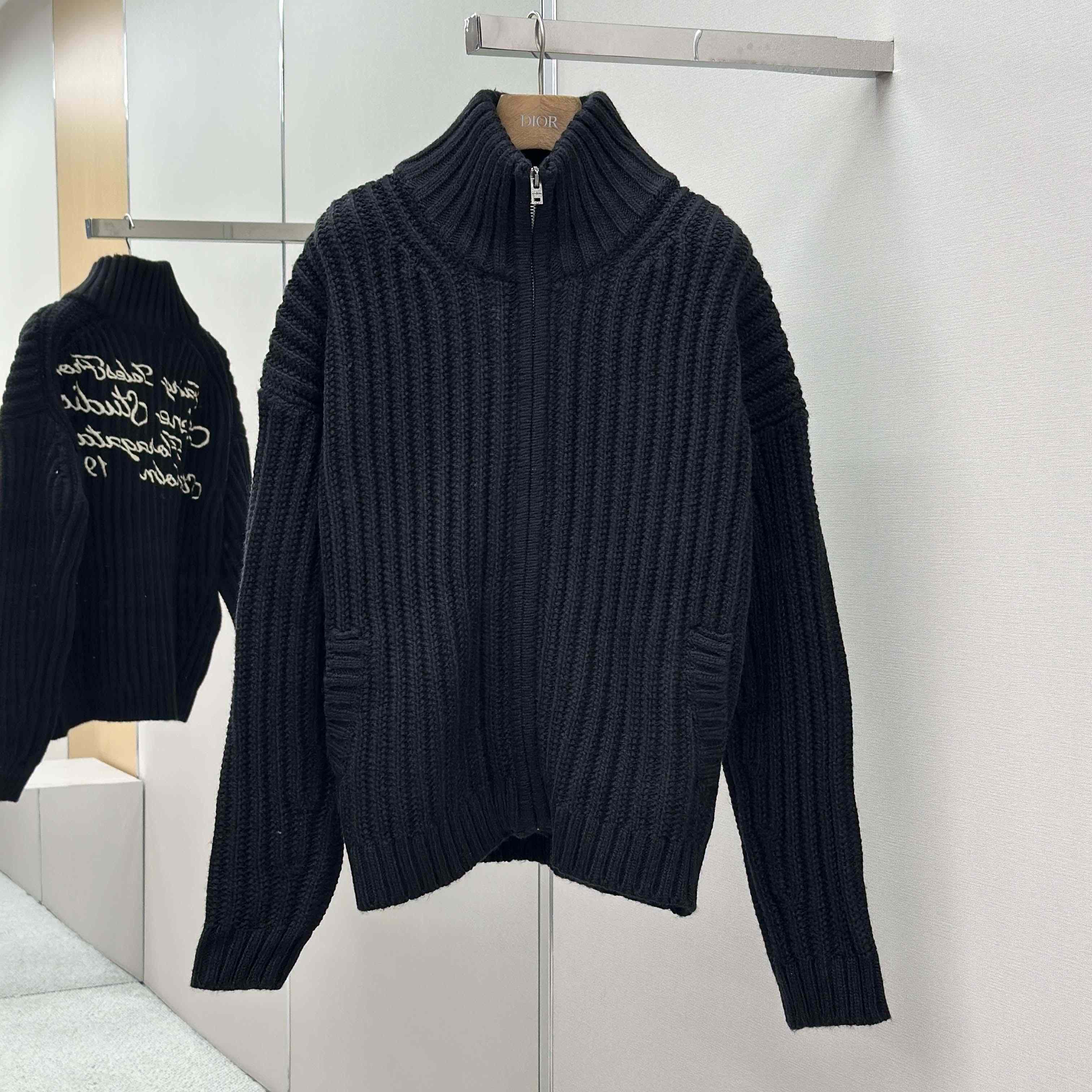 Acne Studios Wool Zip Cardigan - DesignerGu