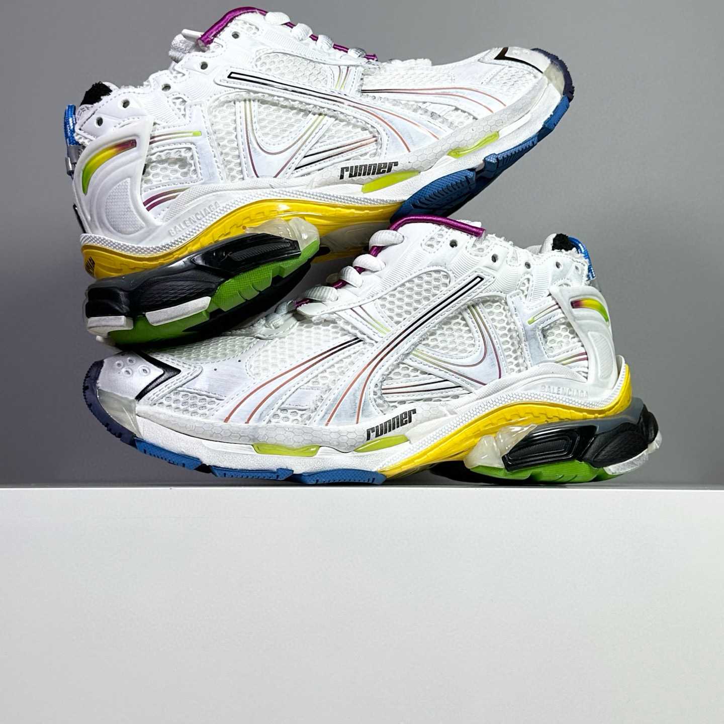 Balenciaga Runner Sneaker In White - DesignerGu