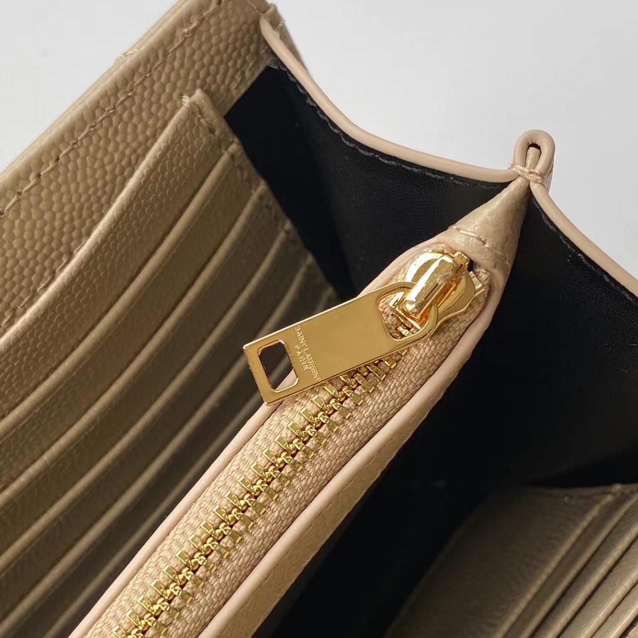 Saint Laurent Cassandre Chain Wallet In Lambskin (22.5x14x4cm) - DesignerGu