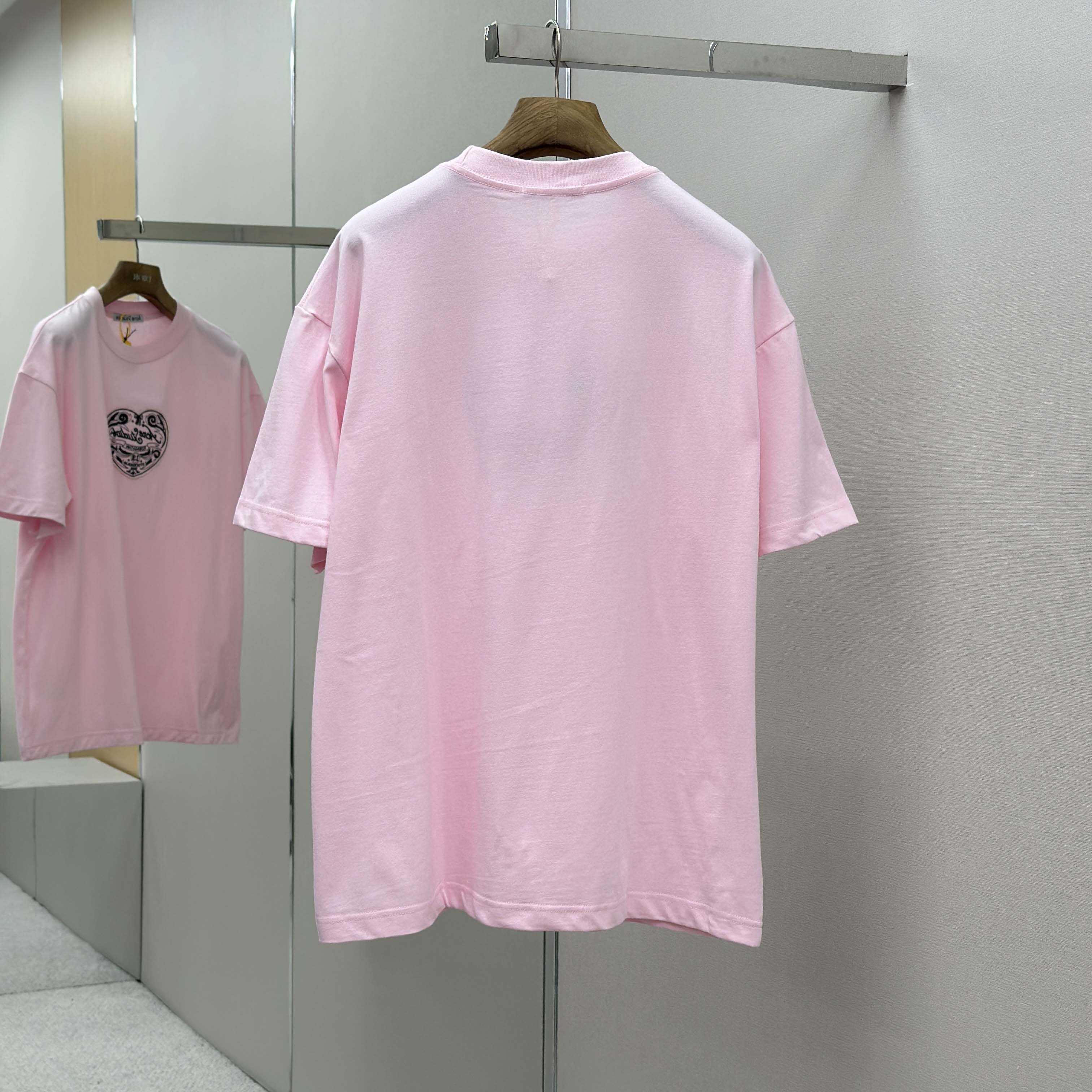 Acne Studios Logo T-shirt - Baby pink - DesignerGu