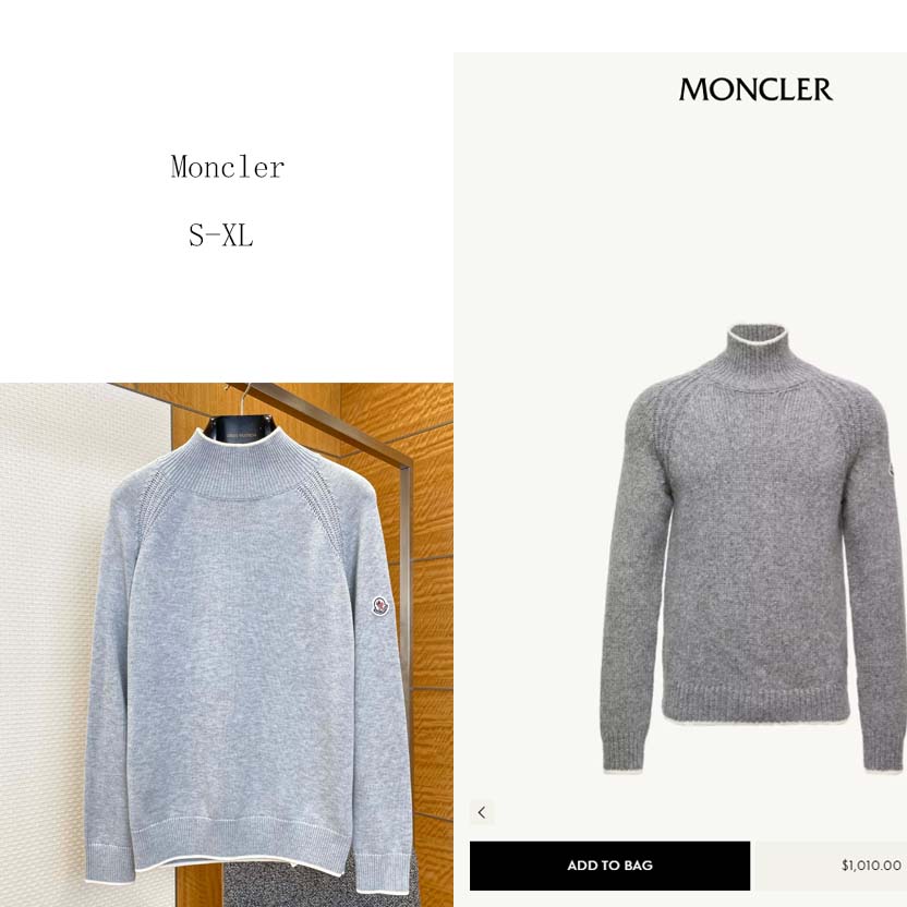Moncler Alpaca & Wool Blend Turtleneck Sweater - DesignerGu